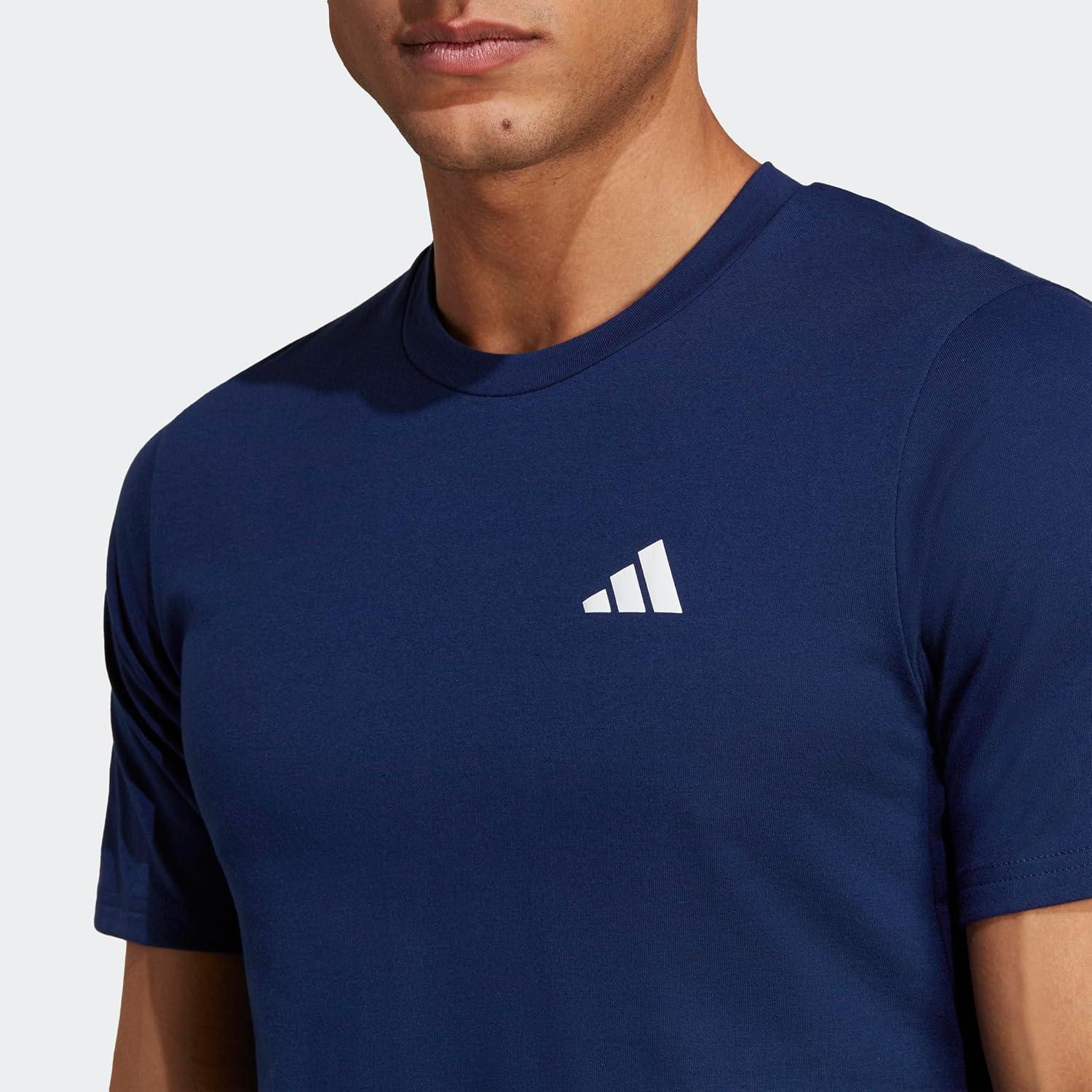 image:imageadidas Mens Essentials Feelready Training TShirtDark BlueWhite