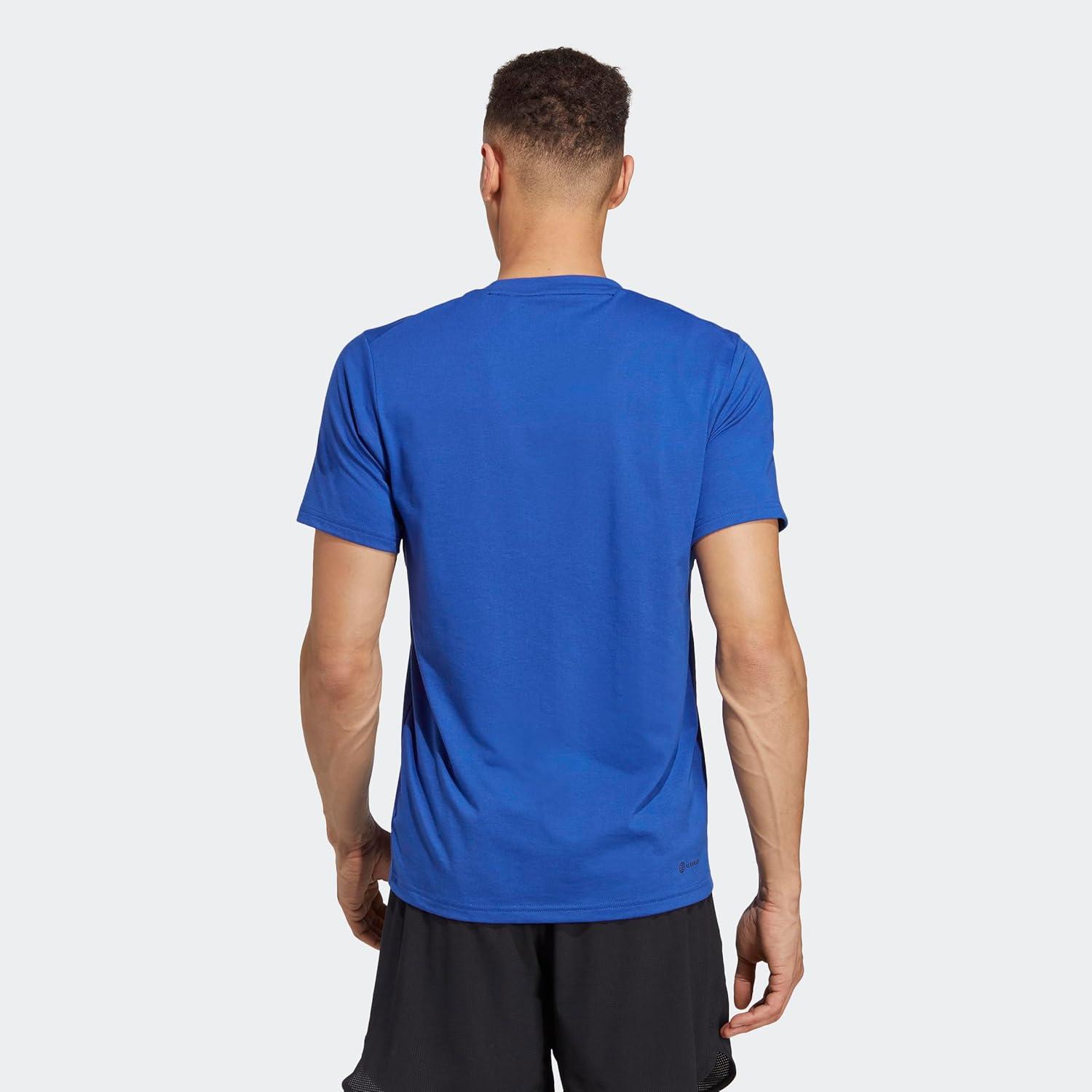 image:imageadidas Mens Essentials Feelready Training TShirtLucid BlueSemi Lucid BlueBlack