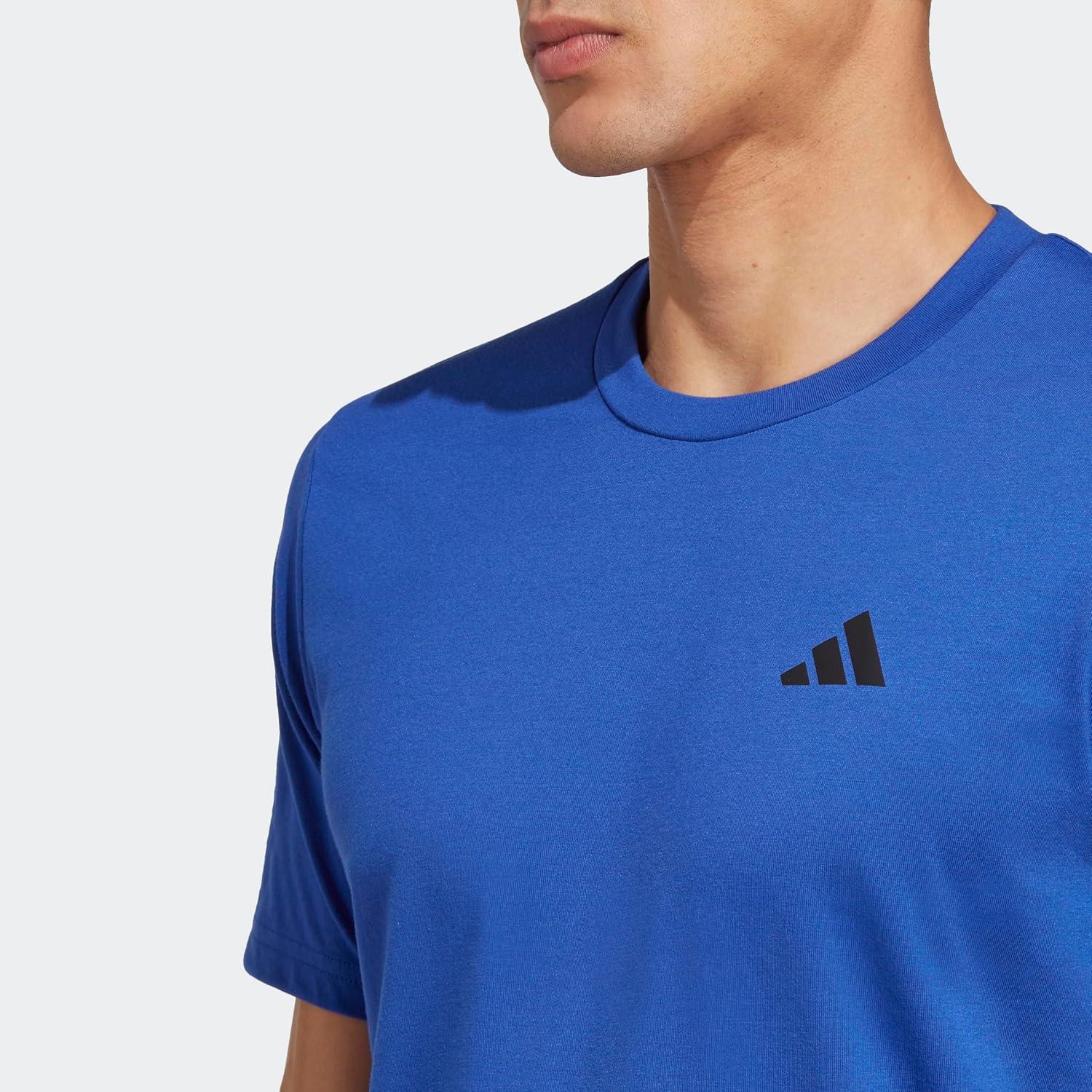 image:imageadidas Mens Essentials Feelready Training TShirtLucid BlueSemi Lucid BlueBlack