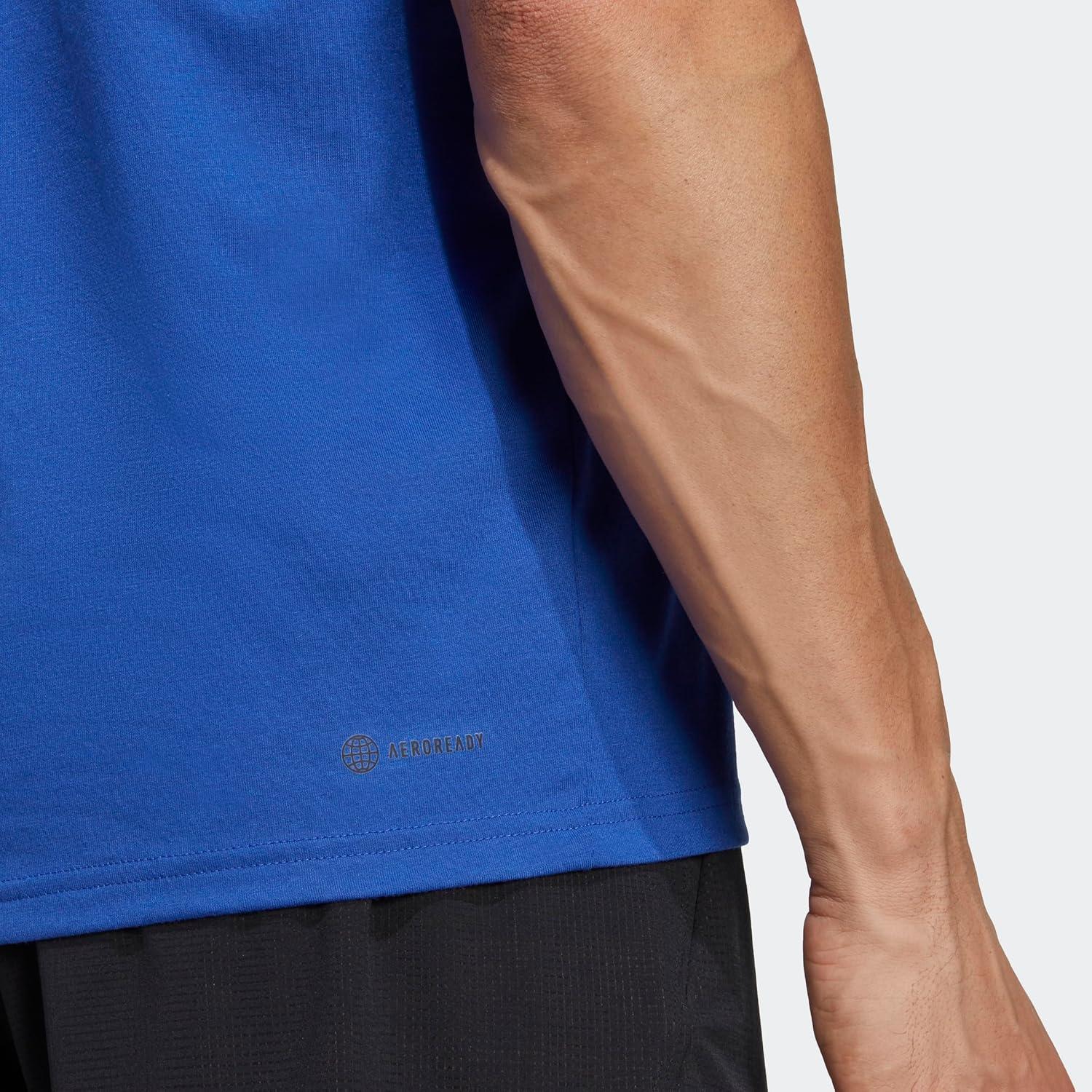 image:imageadidas Mens Essentials Feelready Training TShirtLucid BlueSemi Lucid BlueBlack