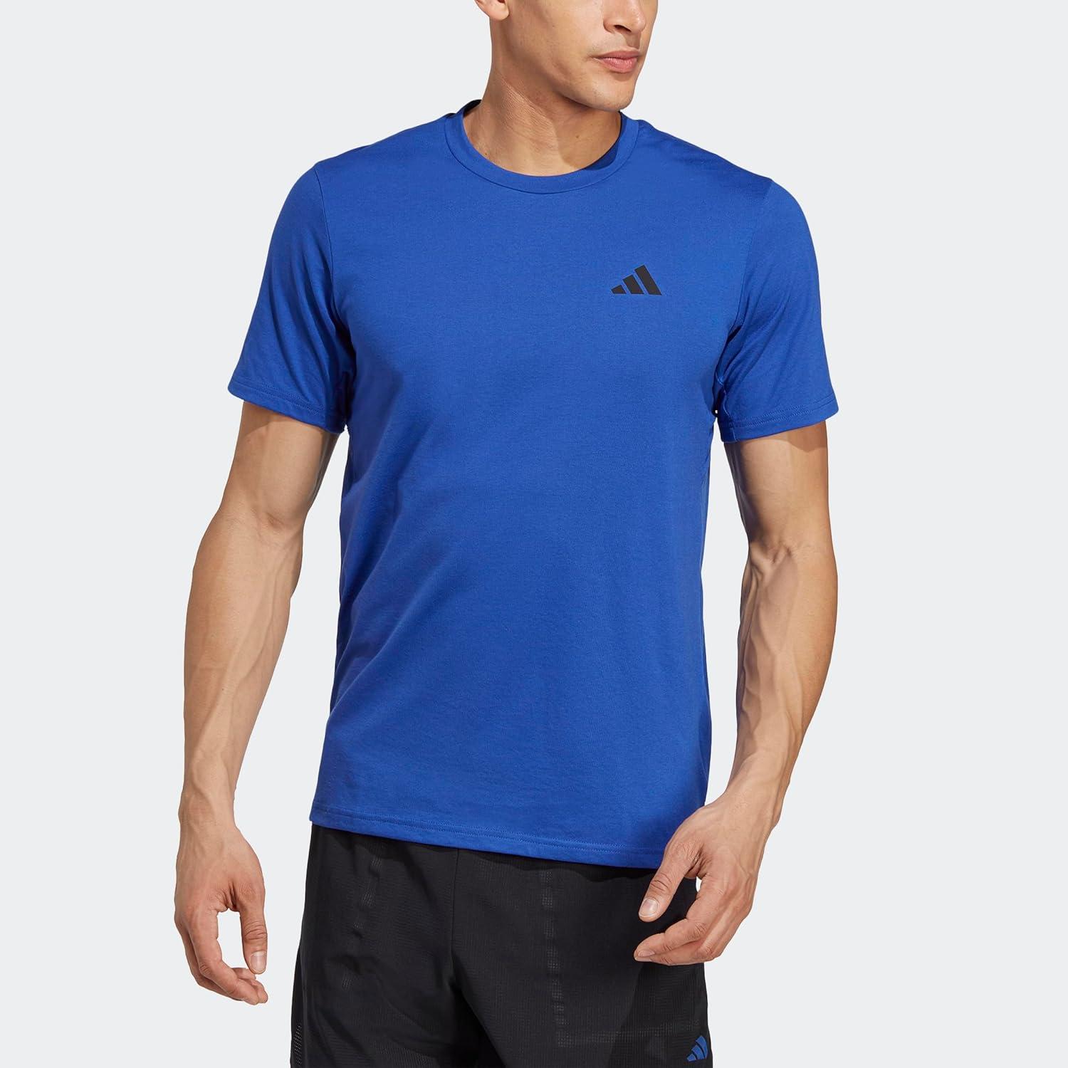 image:imageadidas Mens Essentials Feelready Training TShirtLucid BlueSemi Lucid BlueBlack