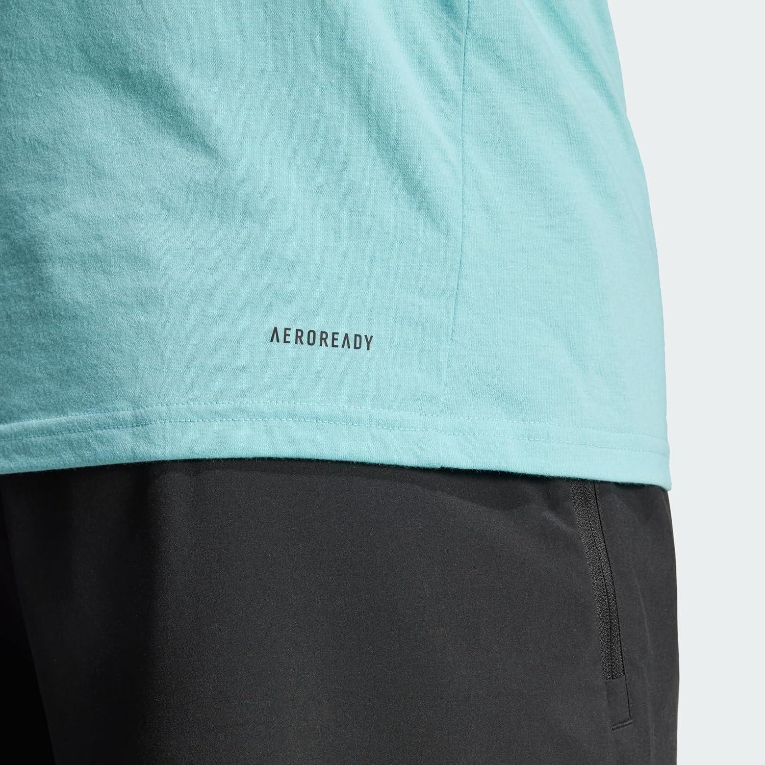 image:imageadidas Mens Essentials Feelready Training TShirtMint TonBlack