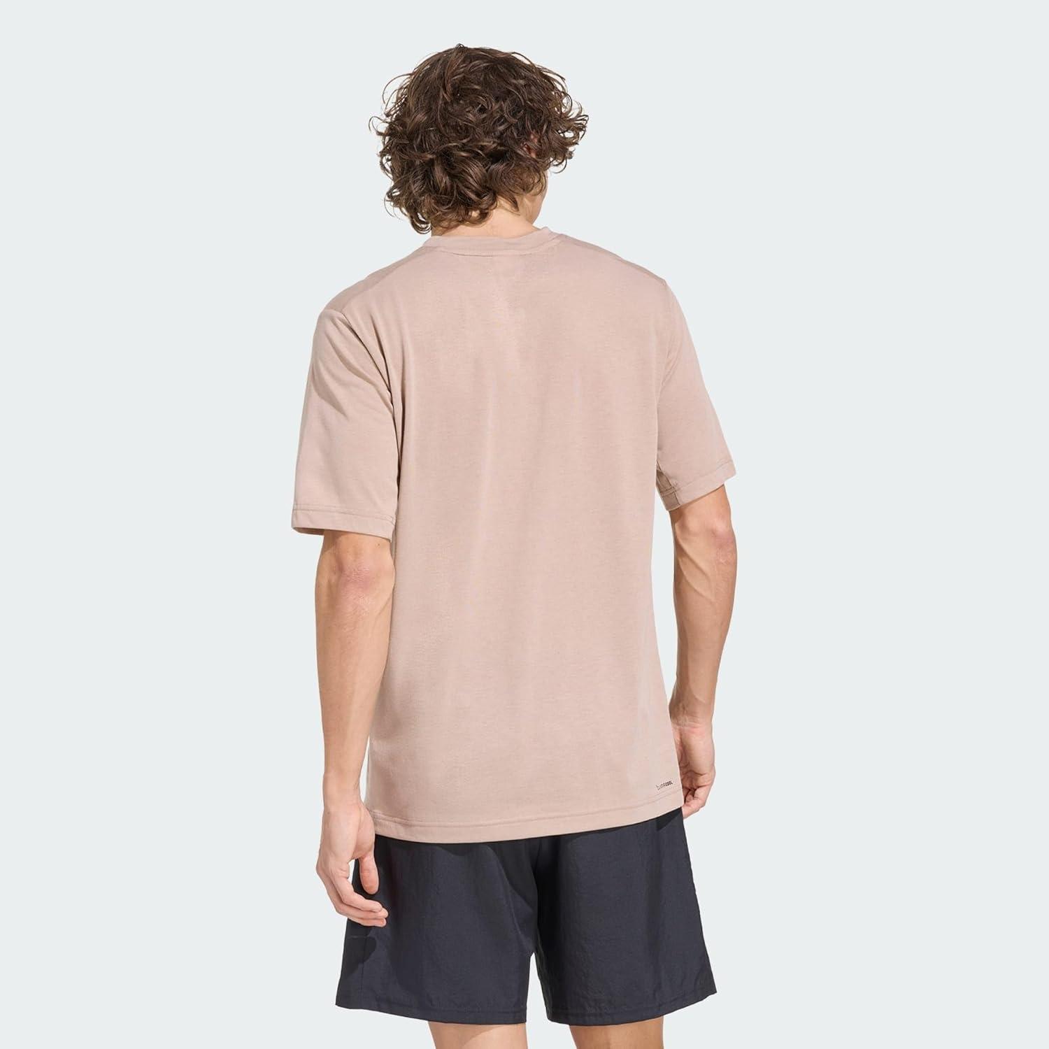 image:imageadidas Mens Essentials Feelready Training TShirtPutty MauveBlack