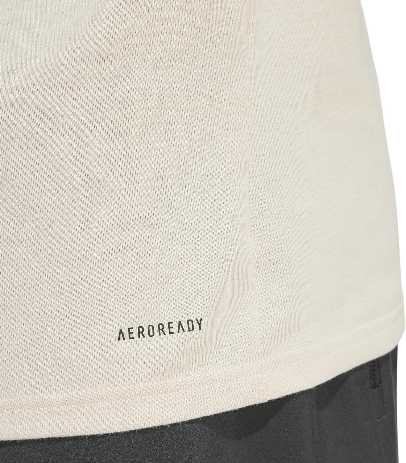 image:imageadidas Mens Essentials Feelready Training TShirtWonder BeigeBlack