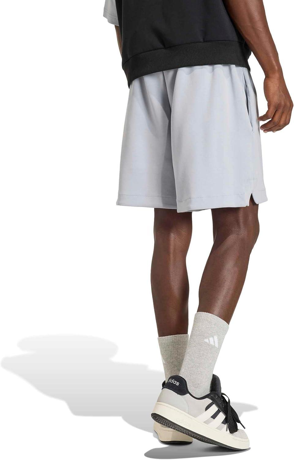 image:imageadidas Mens Soft Lux Loose ShortsHalo Silver