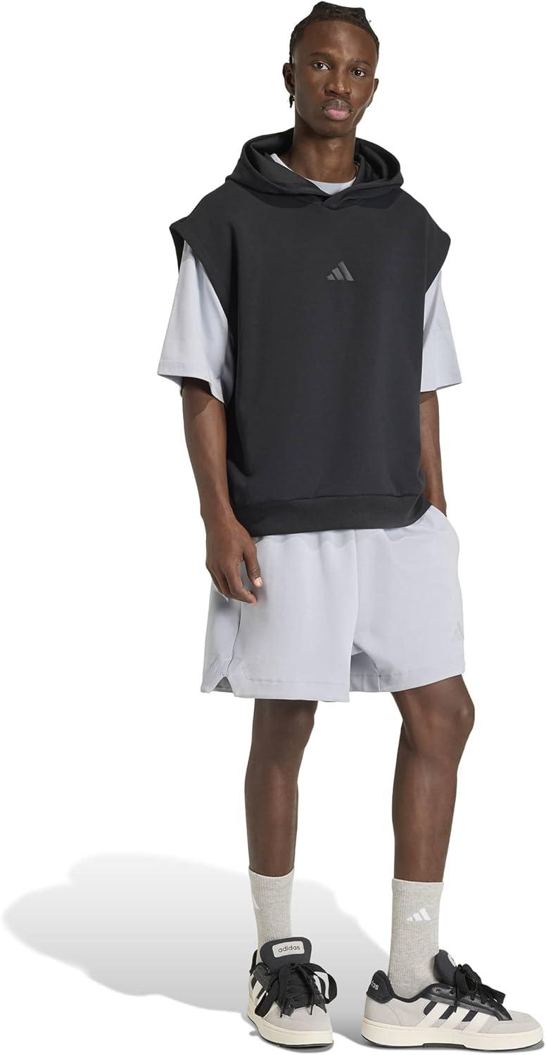 image:imageadidas Mens Soft Lux Loose ShortsHalo Silver