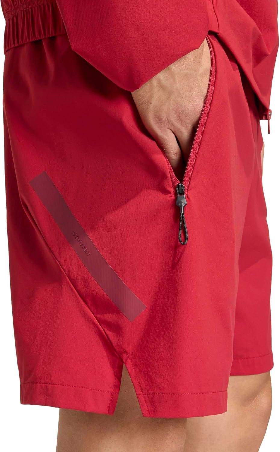 image:imageadidas Mens ZNE Woven Shorts 7Maroon