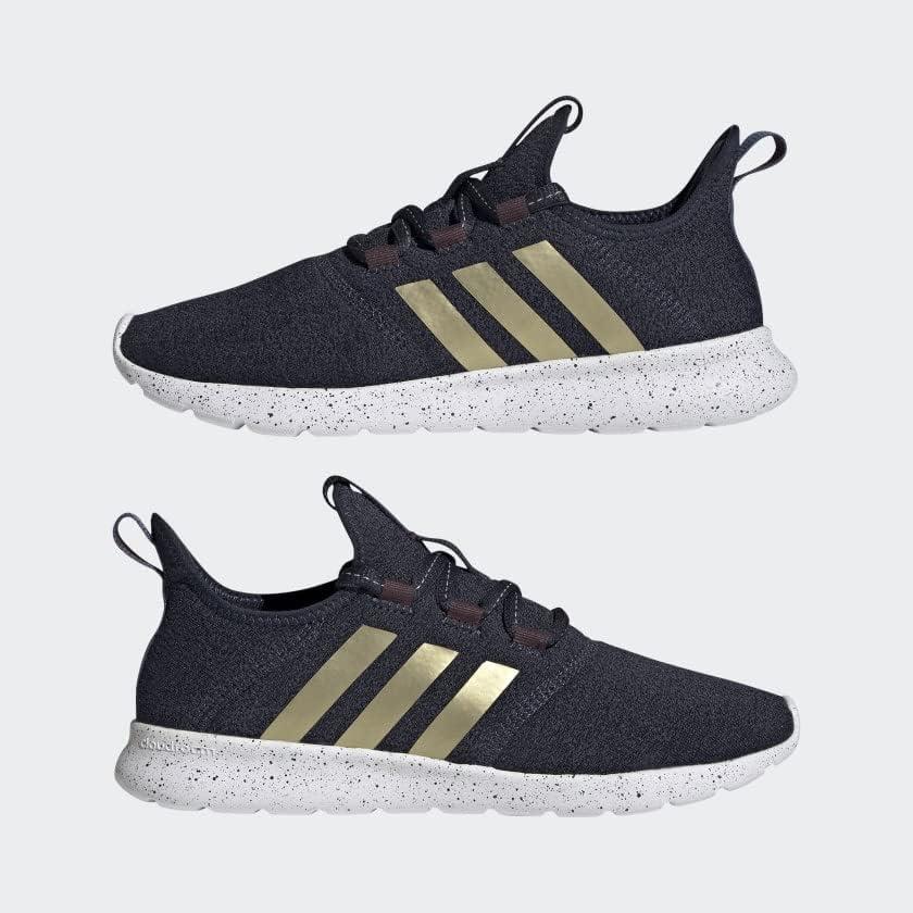 image:imageadidas Womens Cloudfoam Pure Running ShoeInkGold MetallicWonder Steel
