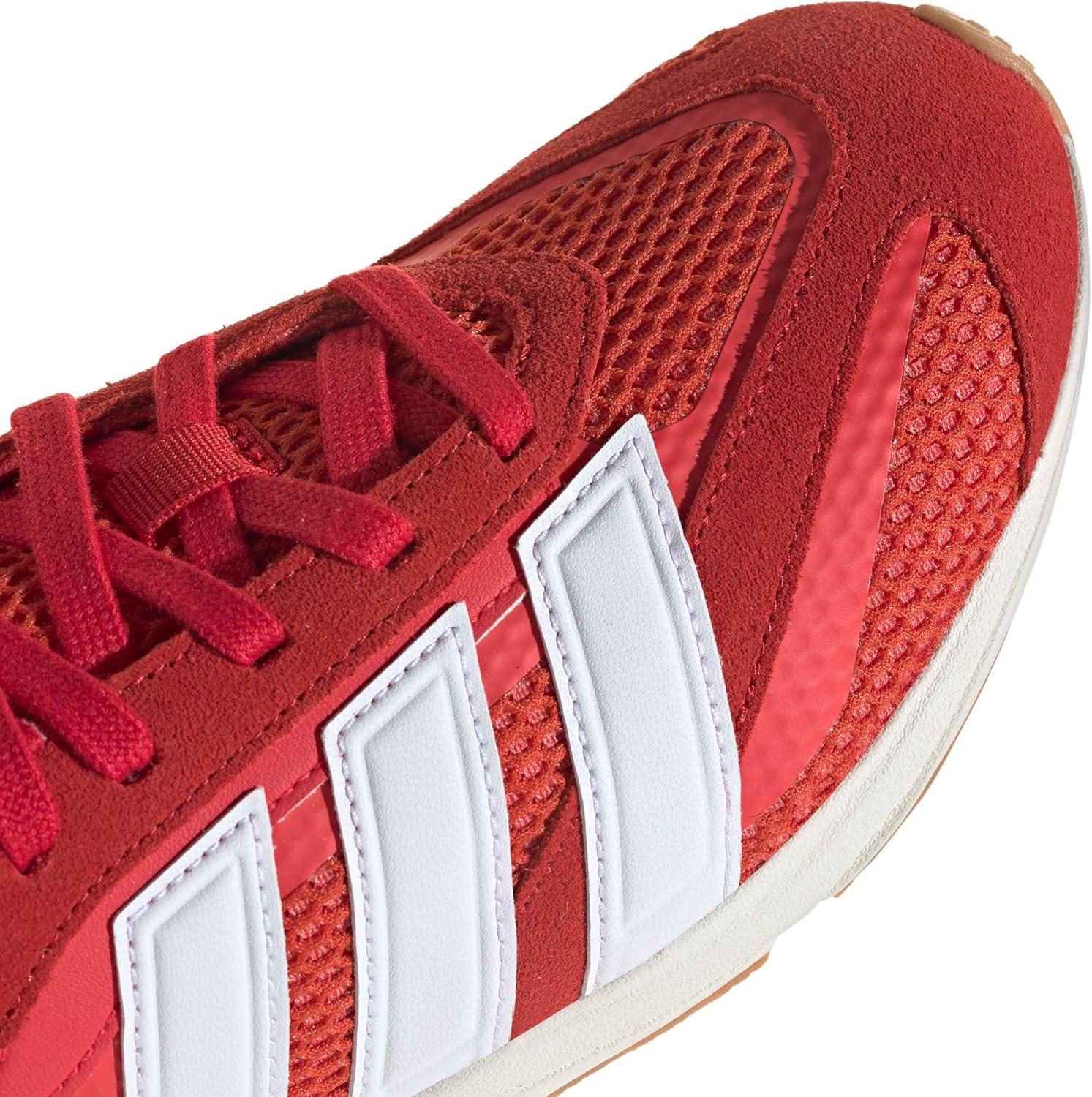 image:imageadidas Womens Lightblaze Lp Lace Up Sneakers Shoes Casual GreyBetter ScarletWhiteSemi Lucid Red