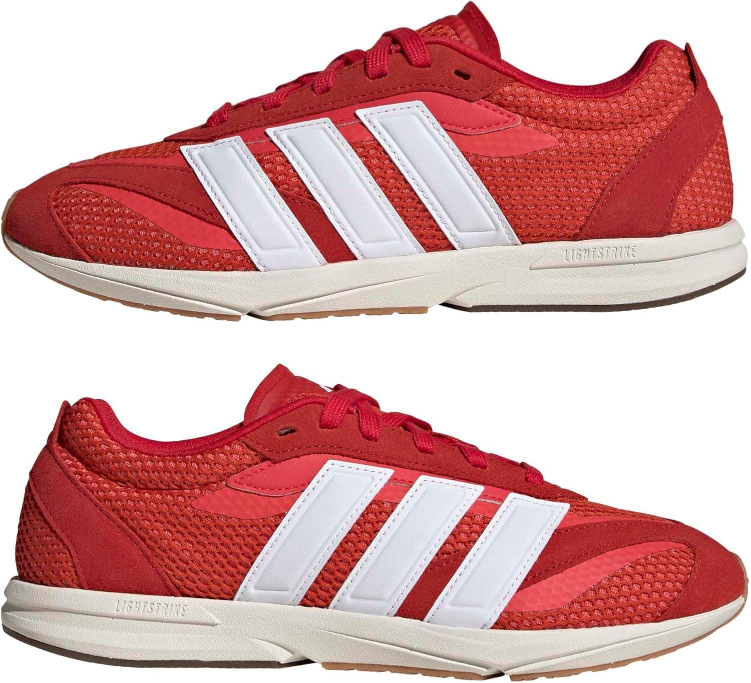image:imageadidas Womens Lightblaze Lp Lace Up Sneakers Shoes Casual GreyBetter ScarletWhiteSemi Lucid Red
