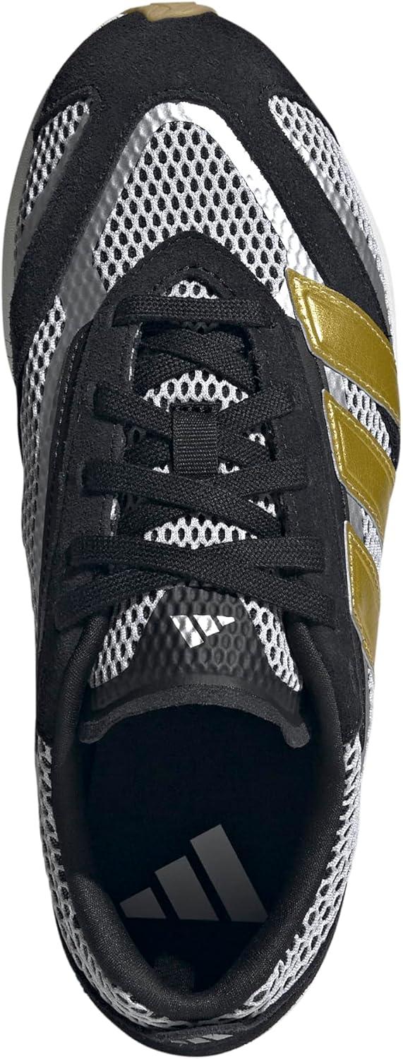 image:imageadidas Womens Lightblaze Lp Lace Up Sneakers Shoes Casual GreyBlackGold MetallicSilver Metallic