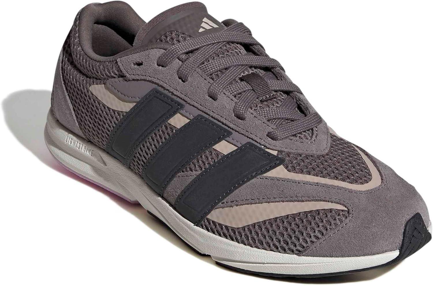 image:imageadidas Womens Lightblaze Lp Lace Up Sneakers Shoes Casual GreyCharcoalCarbonBliss Lilac