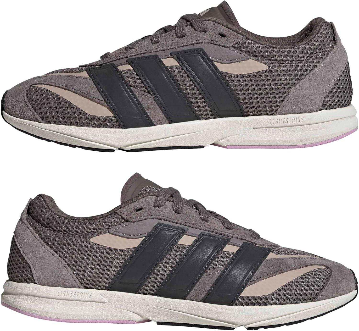image:imageadidas Womens Lightblaze Lp Lace Up Sneakers Shoes Casual GreyCharcoalCarbonBliss Lilac