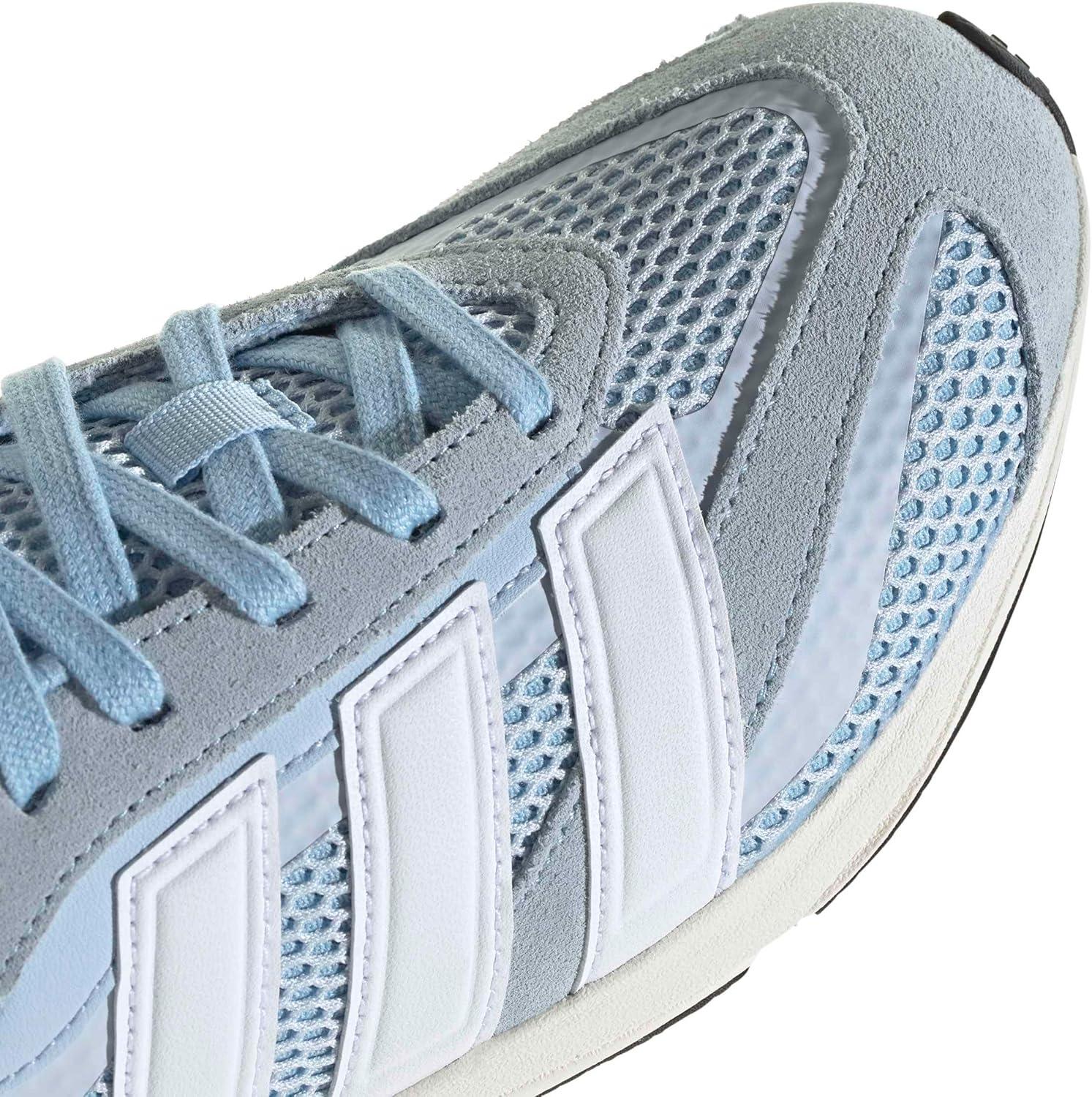 image:imageadidas Womens Lightblaze Lp Lace Up Sneakers Shoes Casual GreyClear SkyWhite