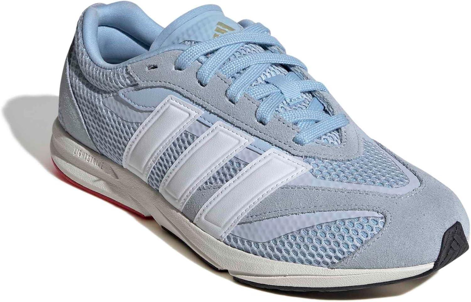 image:imageadidas Womens Lightblaze Lp Lace Up Sneakers Shoes Casual GreyClear SkyWhite