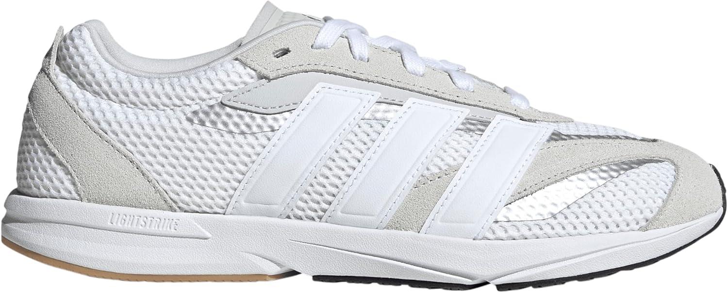 image:imageadidas Womens Lightblaze Lp Lace Up Sneakers Shoes Casual GreyGreyWhiteSilver Metallic