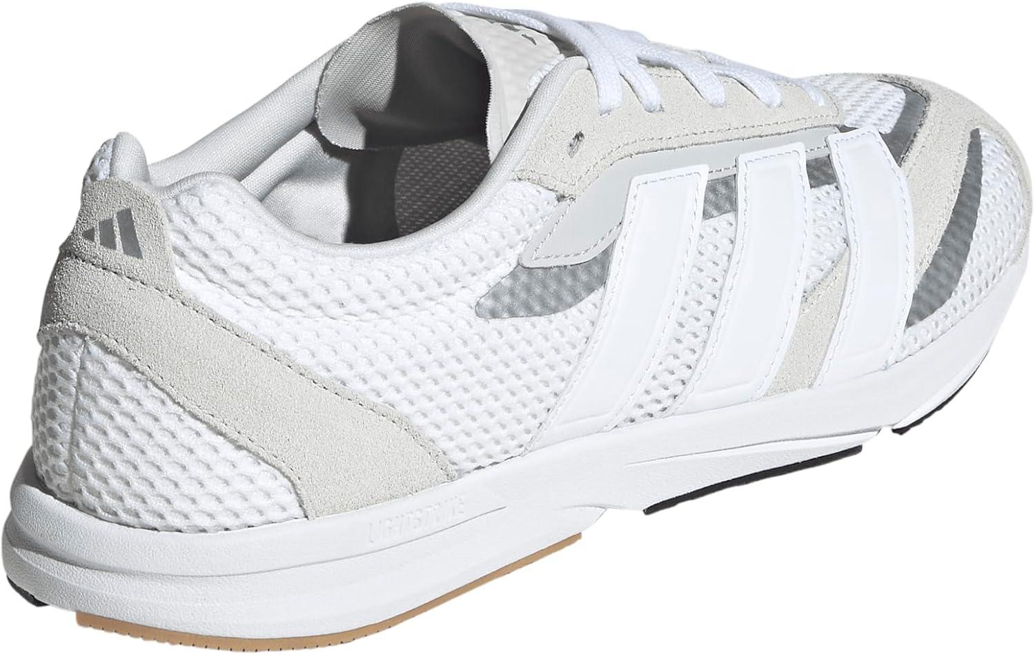 image:imageadidas Womens Lightblaze Lp Lace Up Sneakers Shoes Casual GreyGreyWhiteSilver Metallic