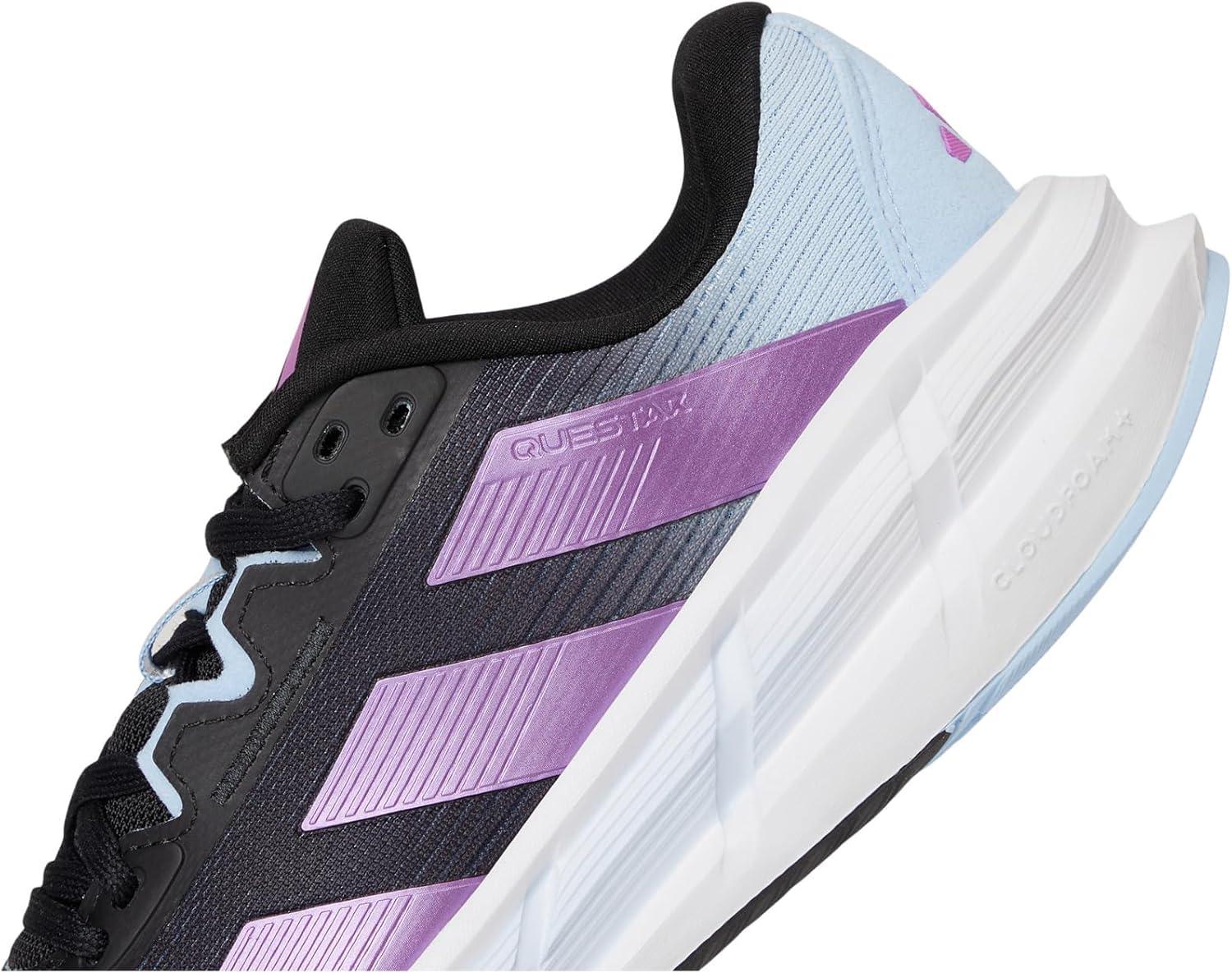 image:imageadidas Womens Questar 3 Running ShoesBlackPurple BurstBlue