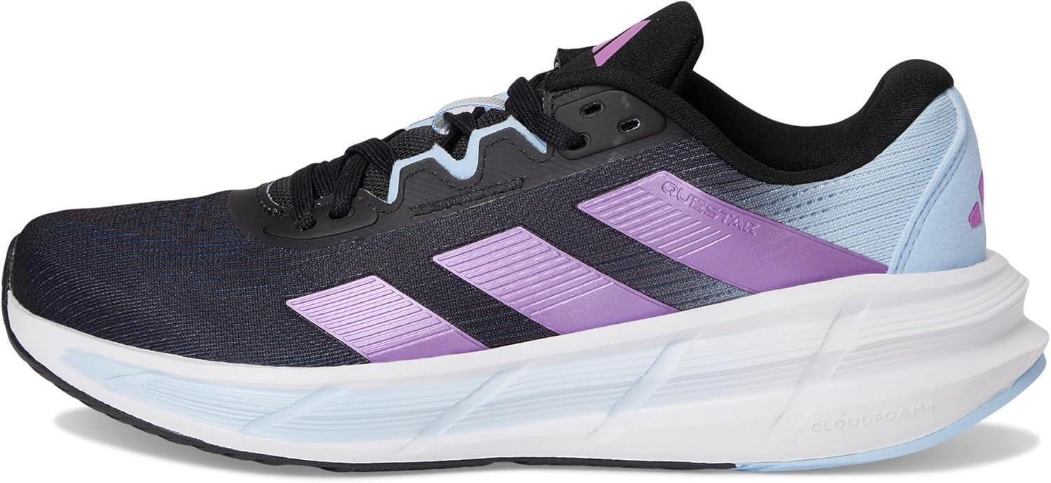 image:imageadidas Womens Questar 3 Running ShoesBlackPurple BurstBlue