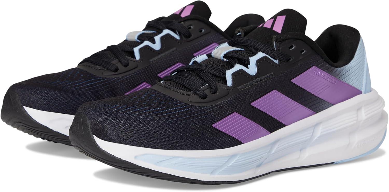 image:imageadidas Womens Questar 3 Running ShoesBlackPurple BurstBlue
