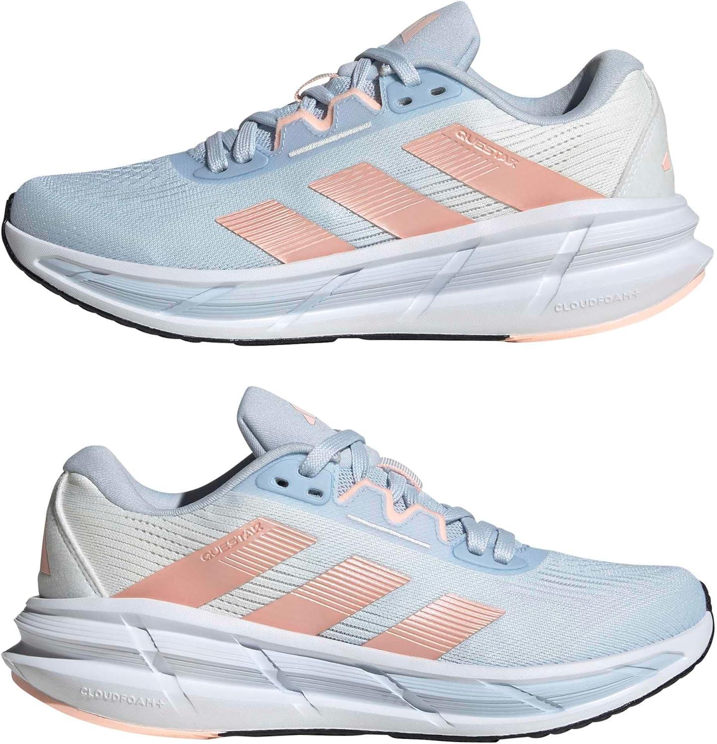 image:imageadidas Womens Questar 3 Running ShoesCrystal SkyClear OrangeHalo Blue