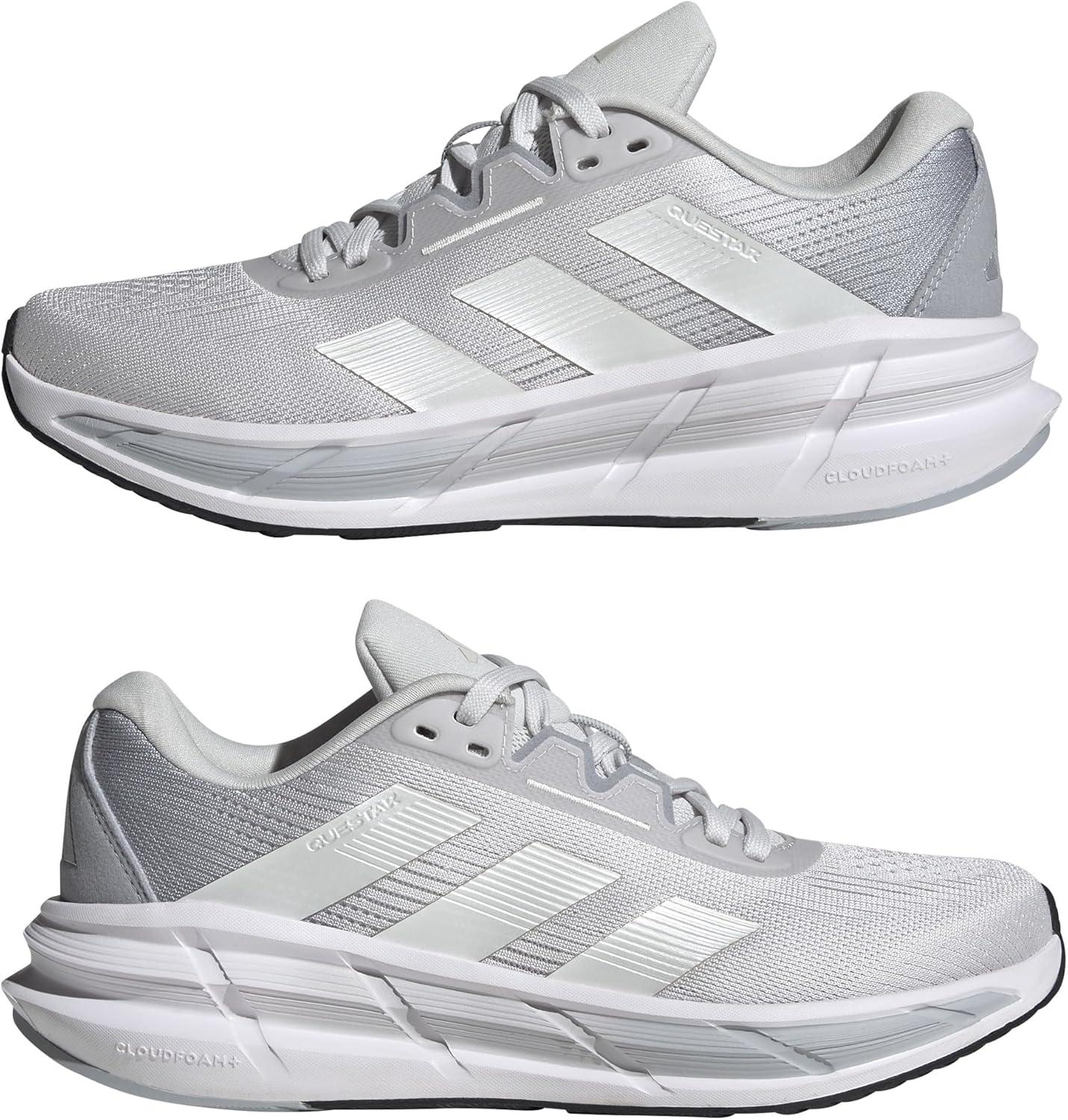 image:imageadidas Womens Questar 3 Running ShoesDash GreyZero MetallicHalo Silver