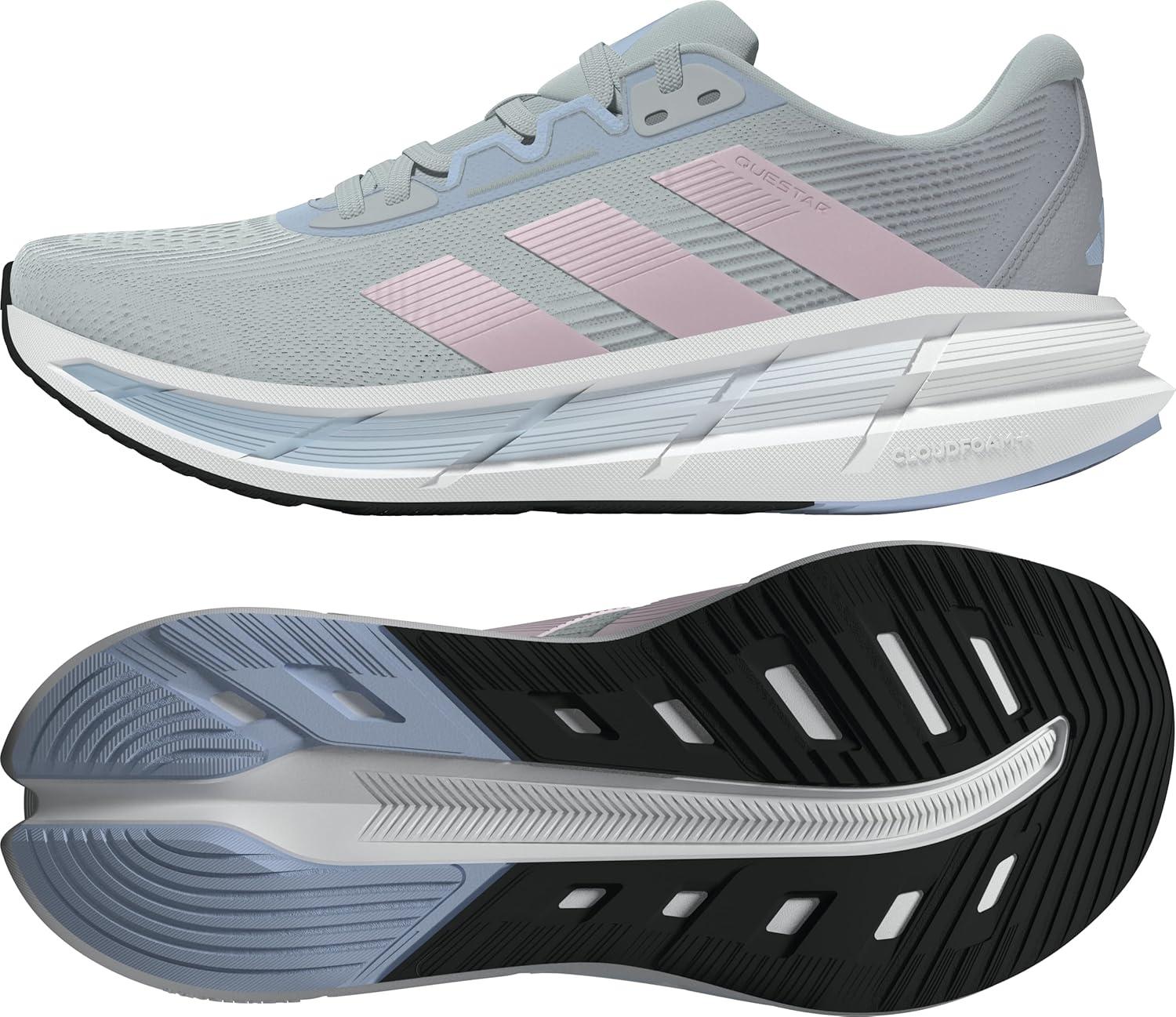 image:imageadidas Womens Questar 3 Running ShoesHalo BlueAlmost PinkBlue