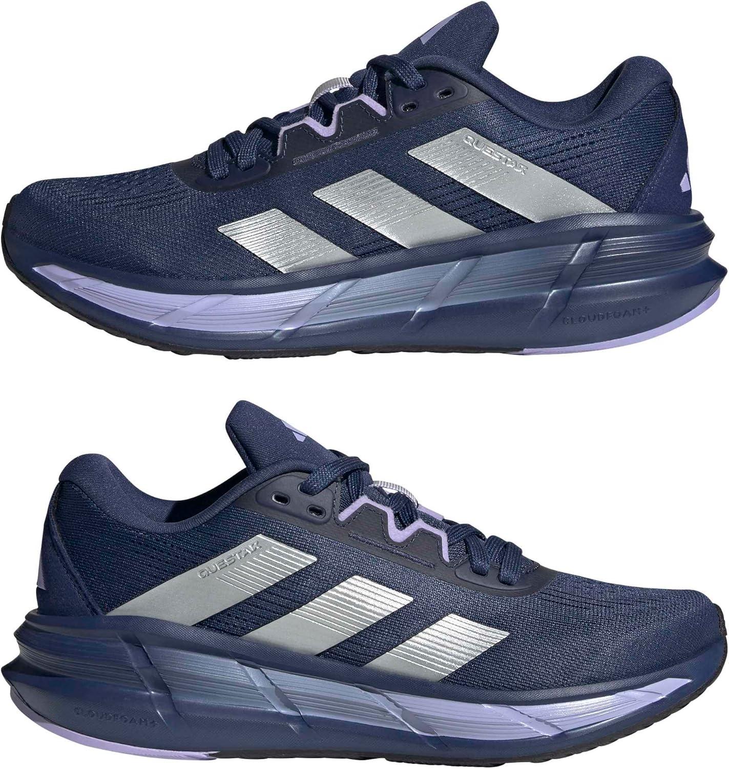 image:imageadidas Womens Questar 3 Running ShoesIndigoSilver MetallicPurple