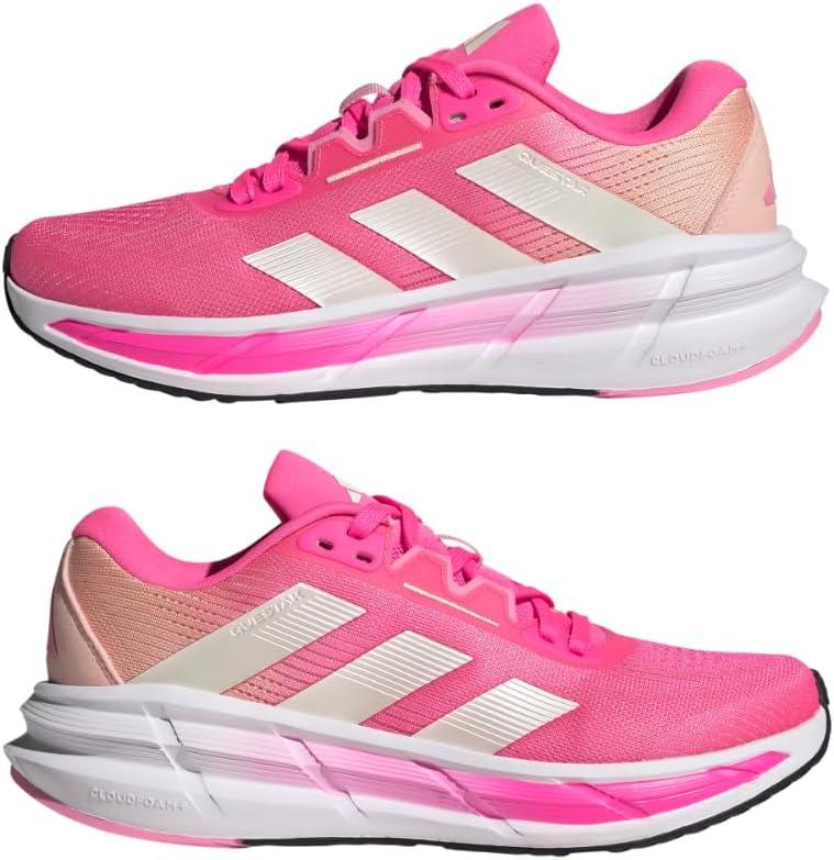 image:imageadidas Womens Questar 3 Running ShoesLucid PinkIvoryPowder Coral