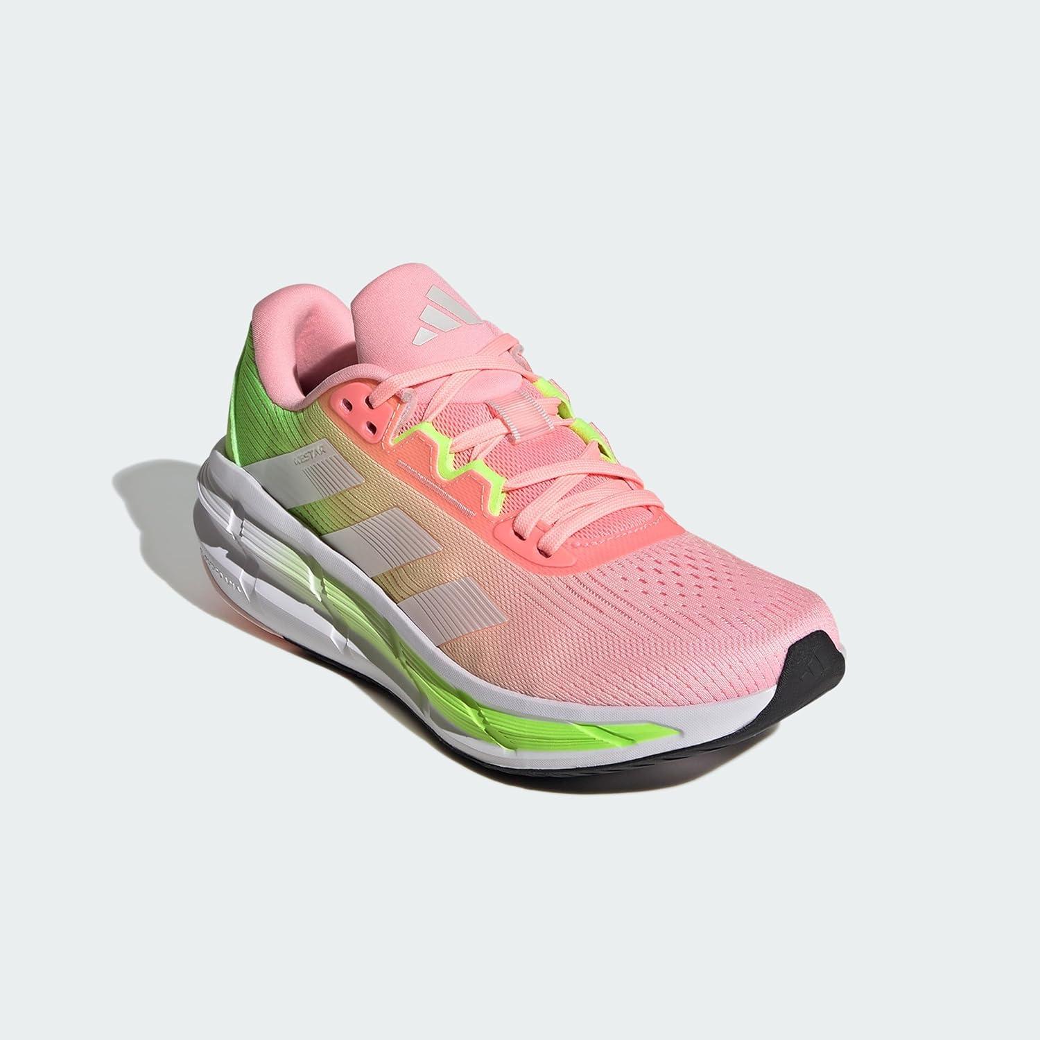 image:imageadidas Womens Questar 3 Running ShoesPink Spark Halo Silver Lucid Lemon