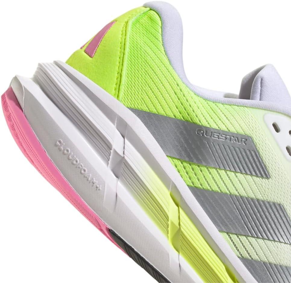 image:imageadidas Womens Questar 3 Running ShoesWhiteHalo SilverBliss Pink