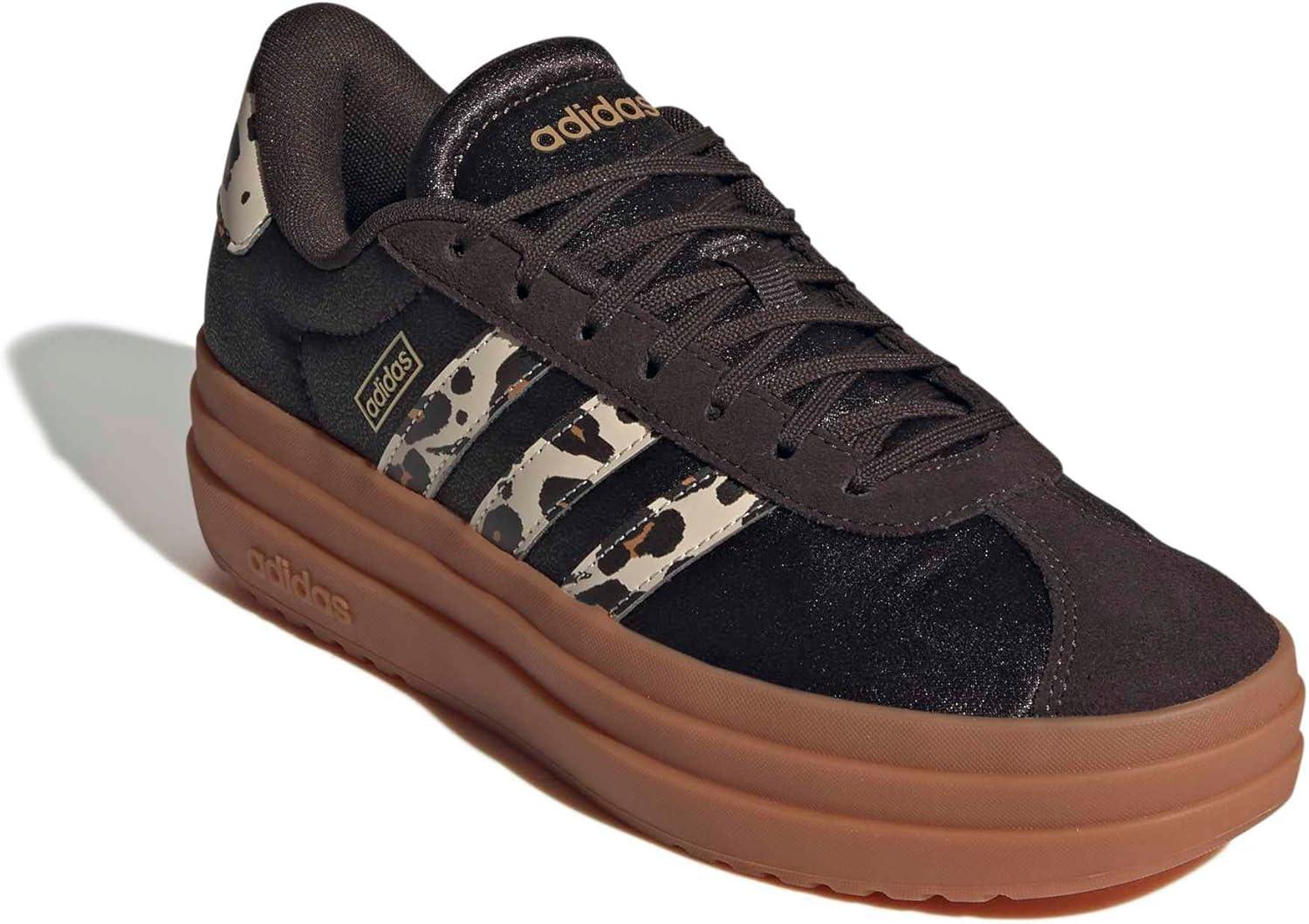 image:imageadidas Womens Vl Court Bold SneakerAurora CoffeeCrystal LinenMatte Gold