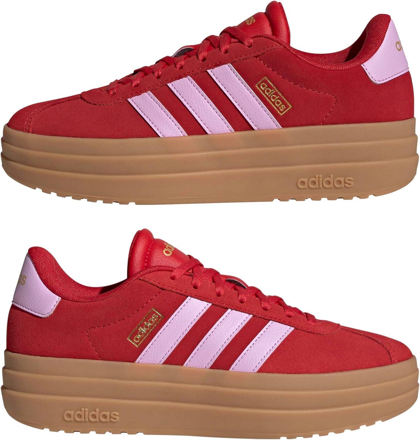 image:imageadidas Womens Vl Court Bold SneakerBetter ScarletBliss LilacGold Metallic