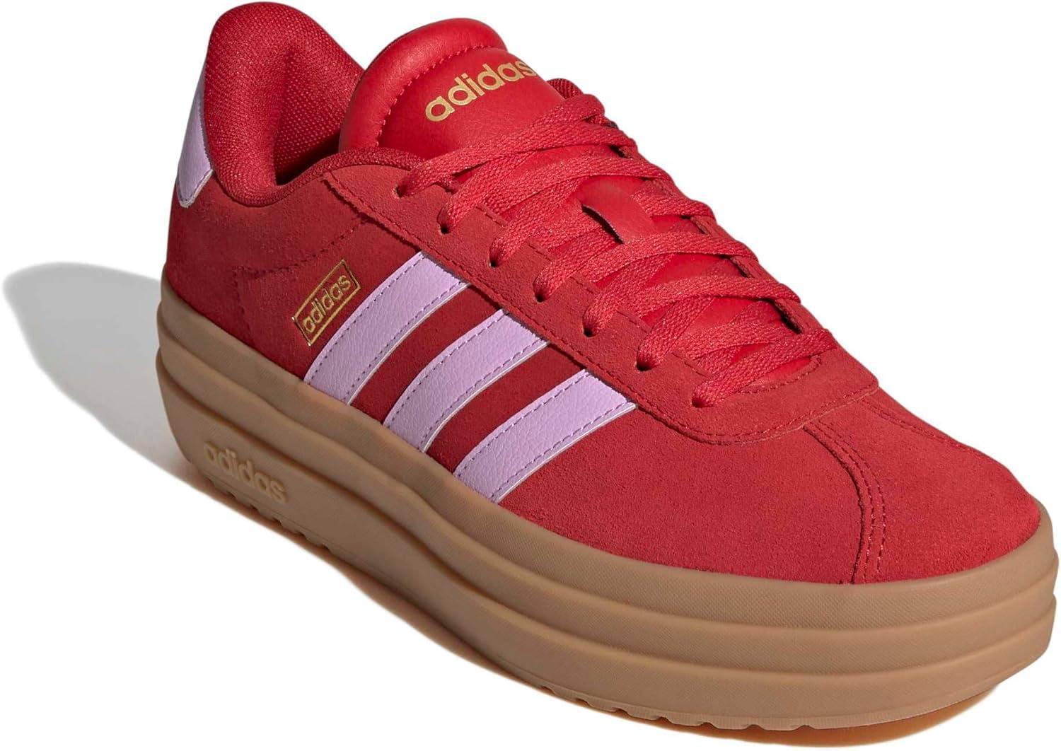 image:imageadidas Womens Vl Court Bold SneakerBetter ScarletBliss LilacGold Metallic