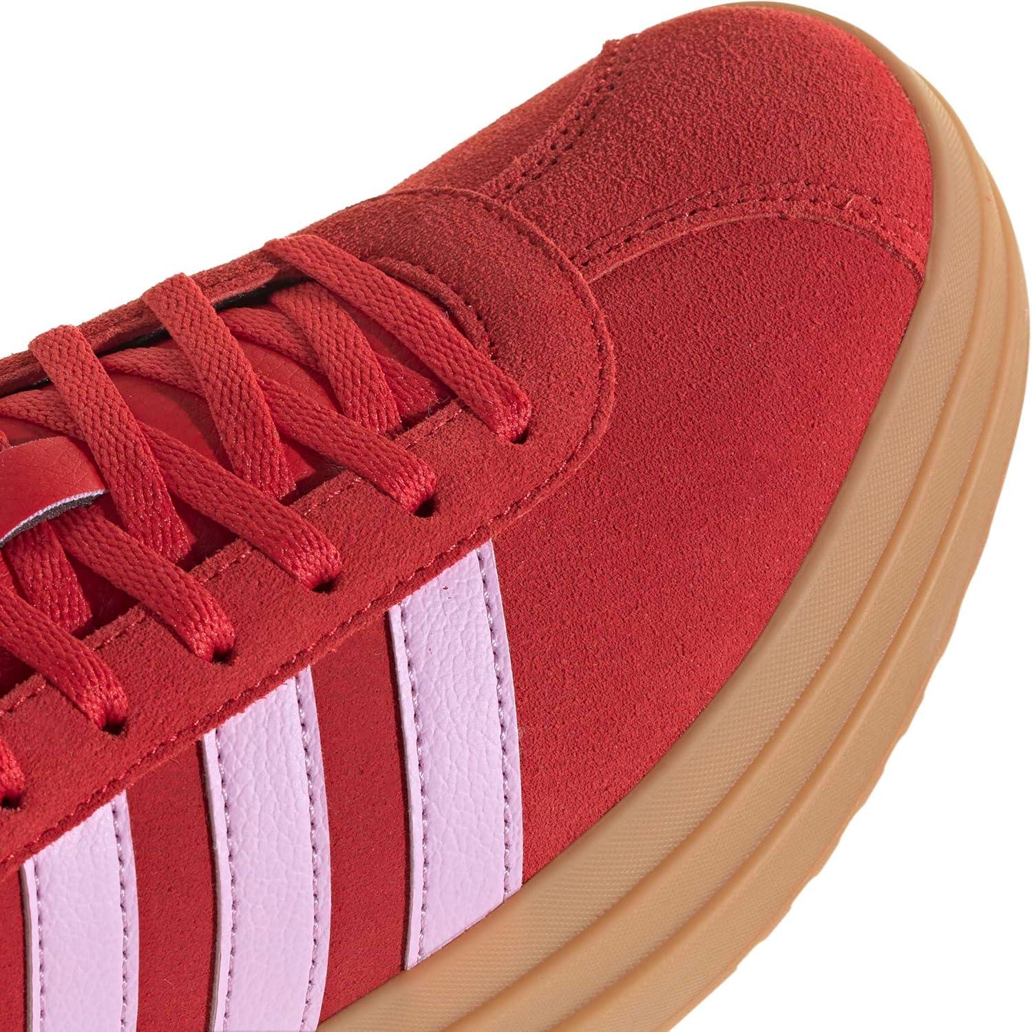 image:imageadidas Womens Vl Court Bold SneakerBetter ScarletBliss LilacGold Metallic
