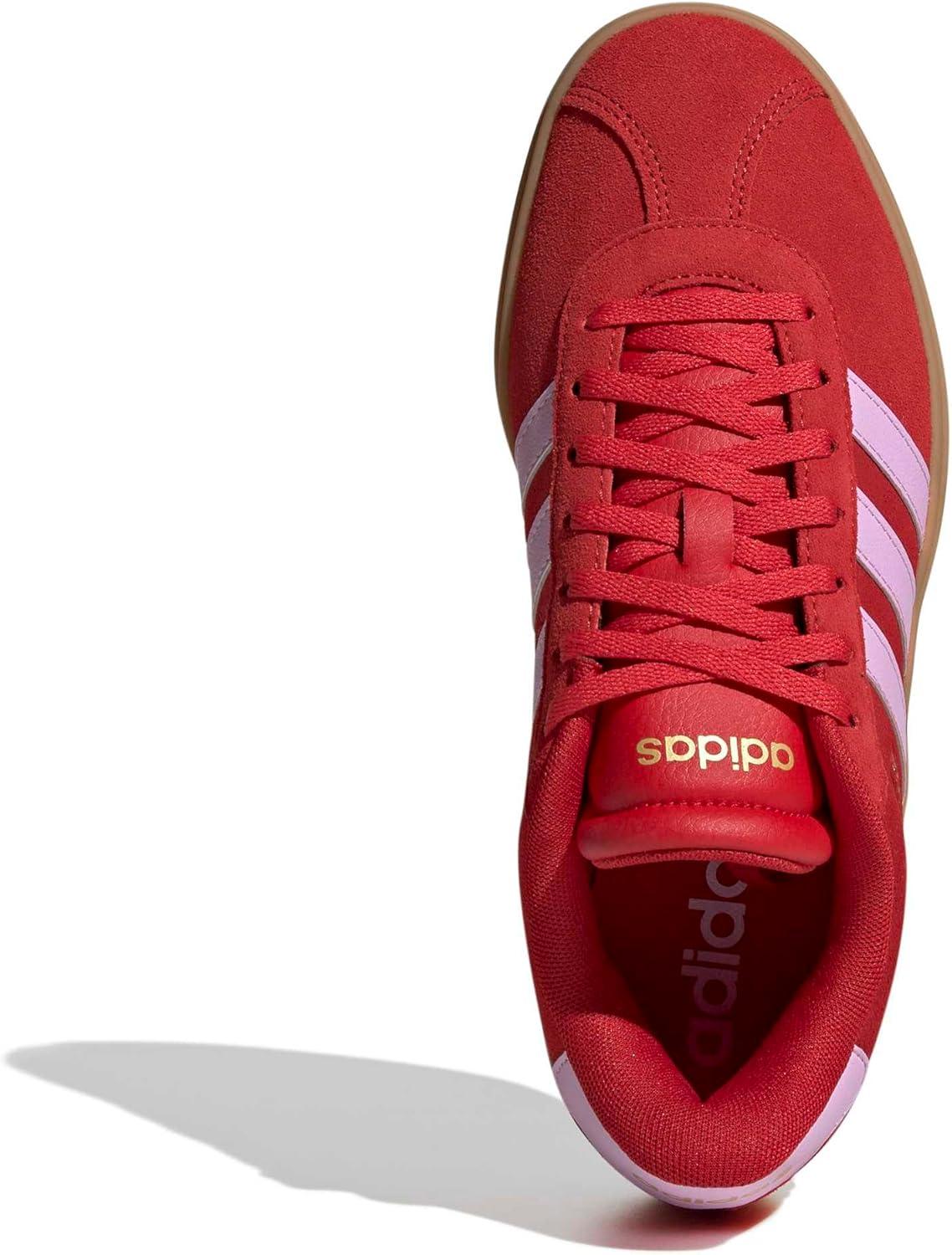 image:imageadidas Womens Vl Court Bold SneakerBetter ScarletBliss LilacGold Metallic