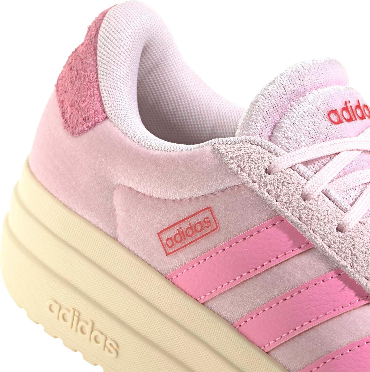 image:imageadidas Womens Vl Court Bold SneakerClear PinkBliss PinkBetter Scarlet
