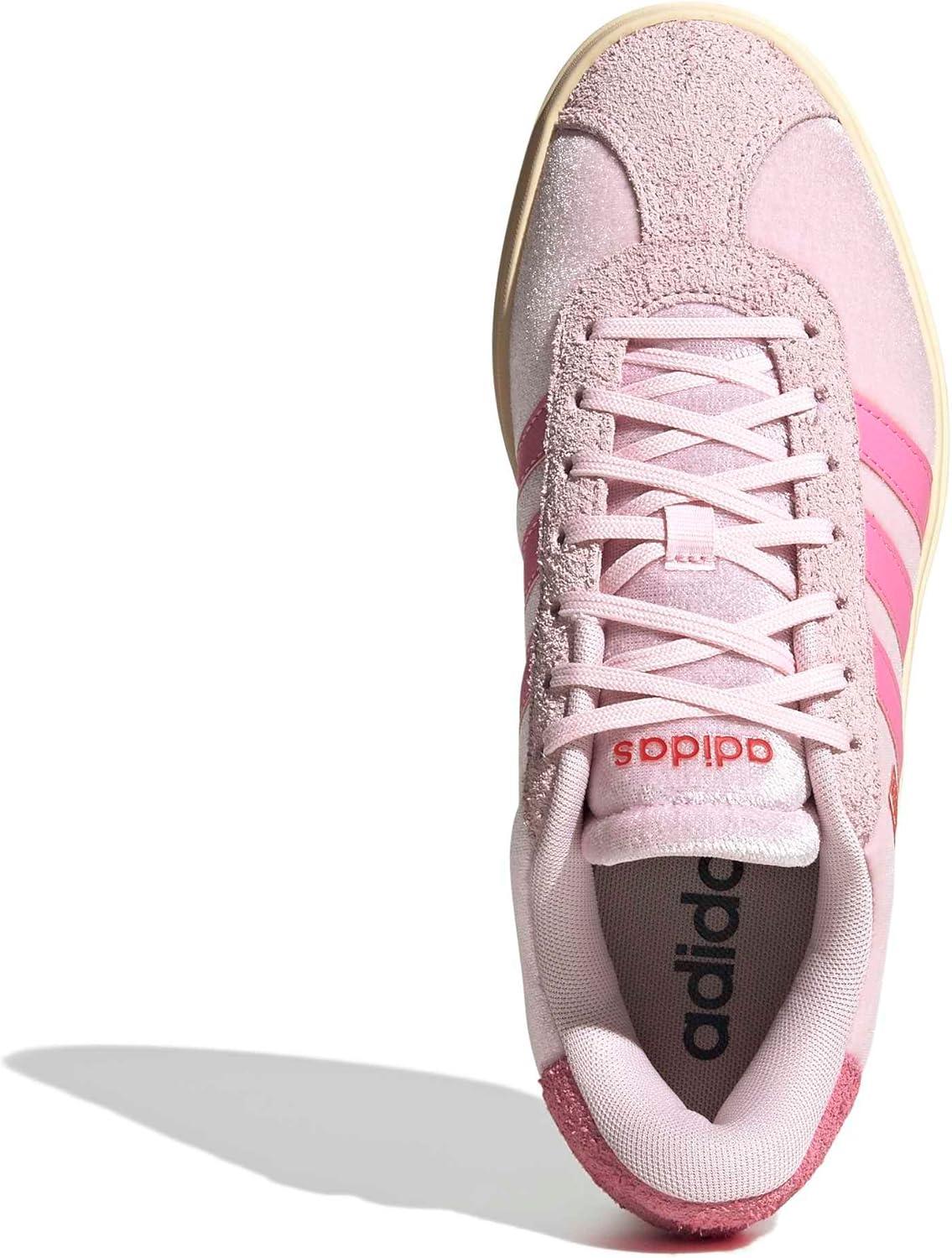 image:imageadidas Womens Vl Court Bold SneakerClear PinkBliss PinkBetter Scarlet
