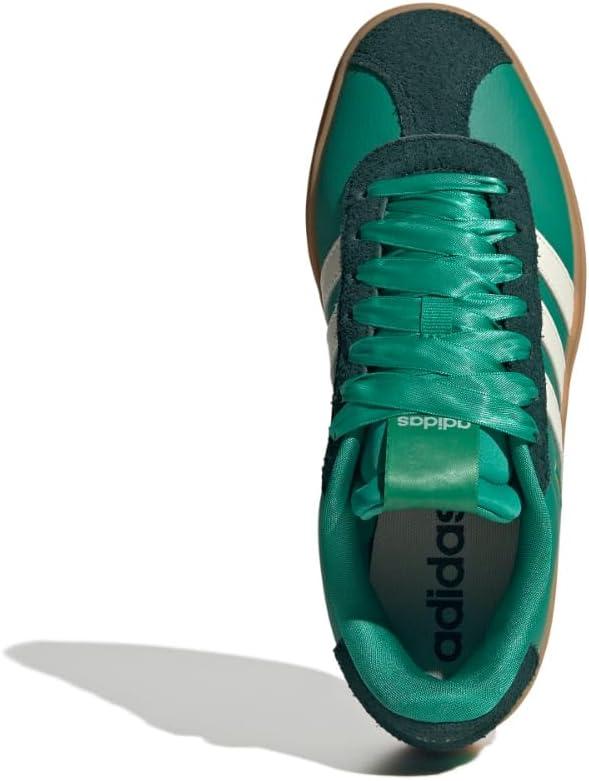 image:imageadidas Womens Vl Court Bold SneakerCourt GreenOff WhiteAurora Ivy