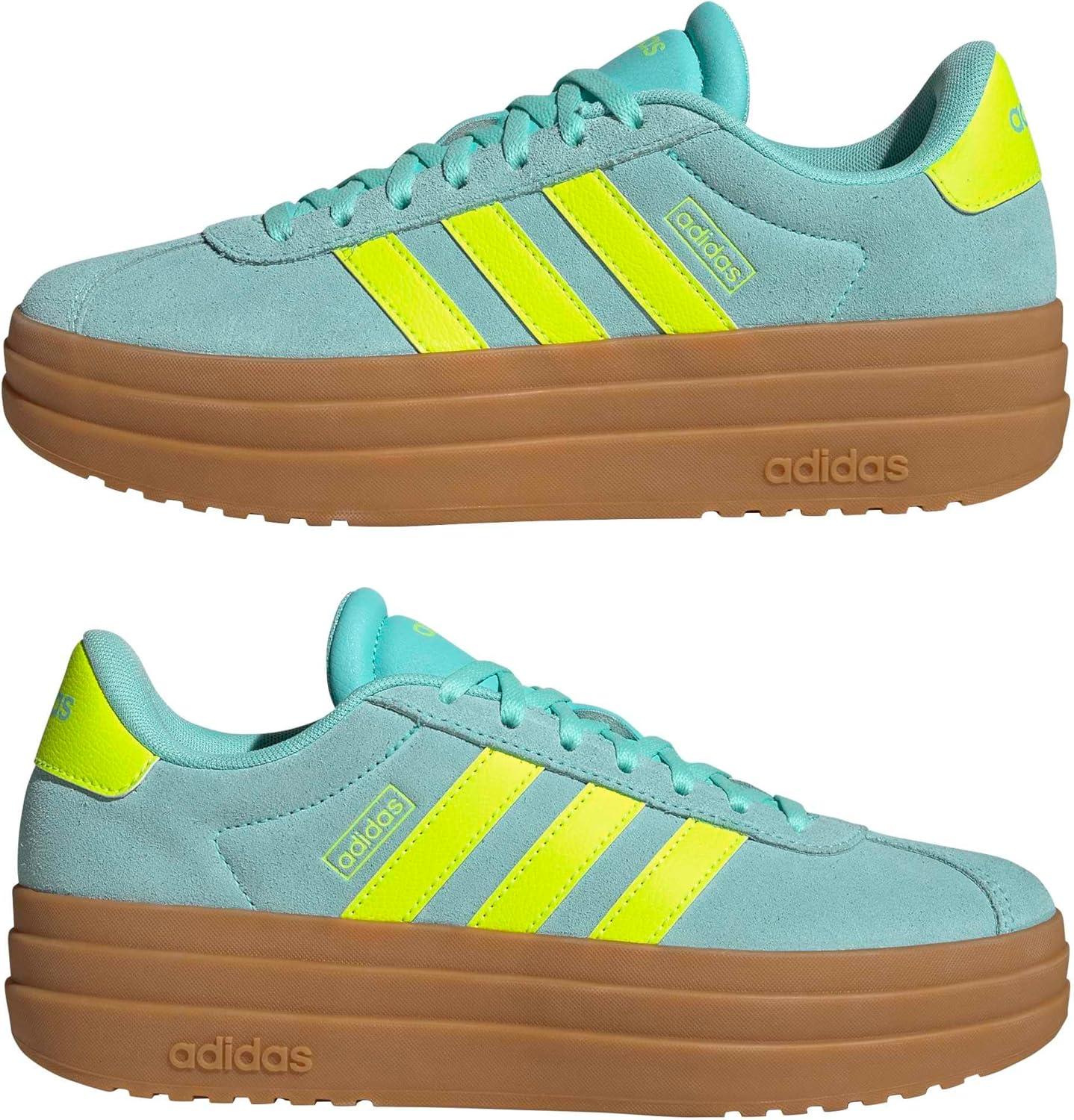 image:imageadidas Womens Vl Court Bold SneakerFlash AquaLucid LemonGum
