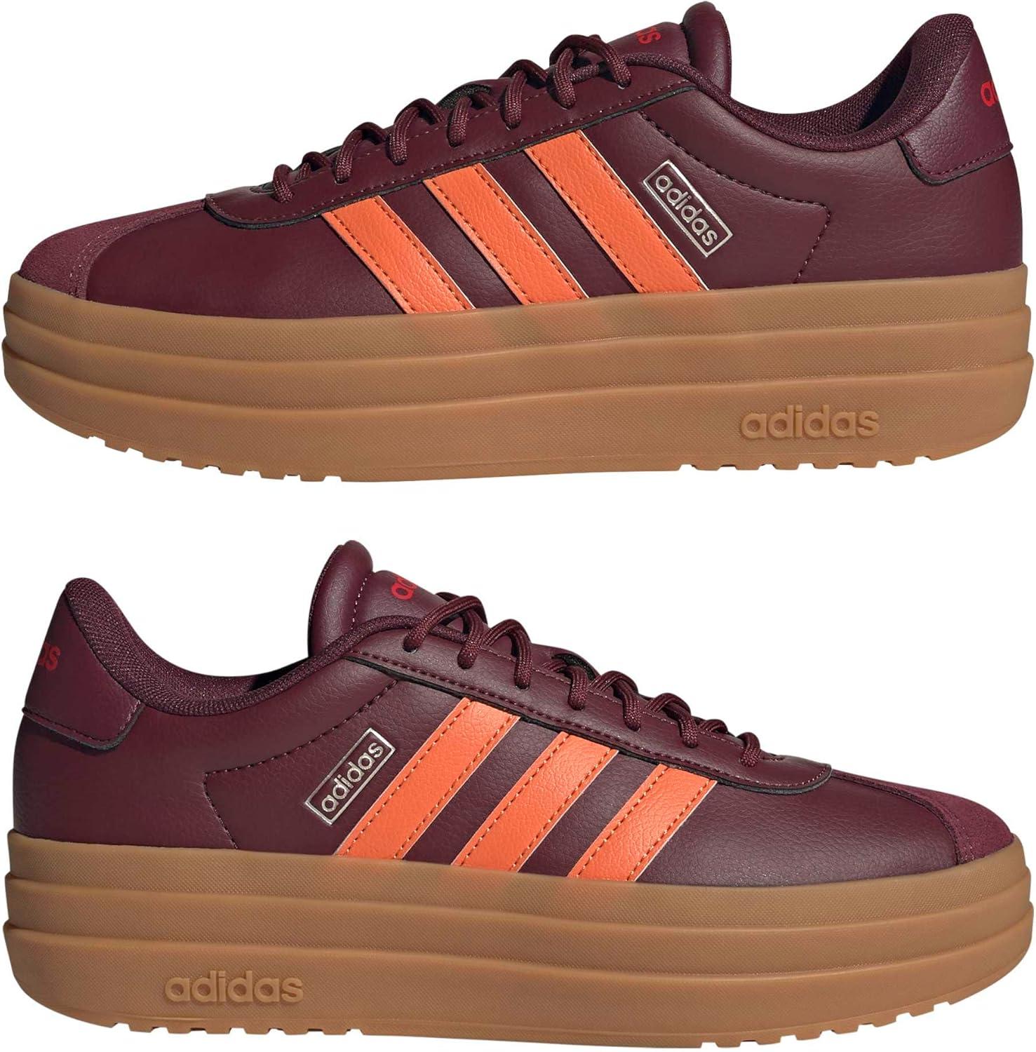 image:imageadidas Womens Vl Court Bold SneakerMaroonPure Ruby