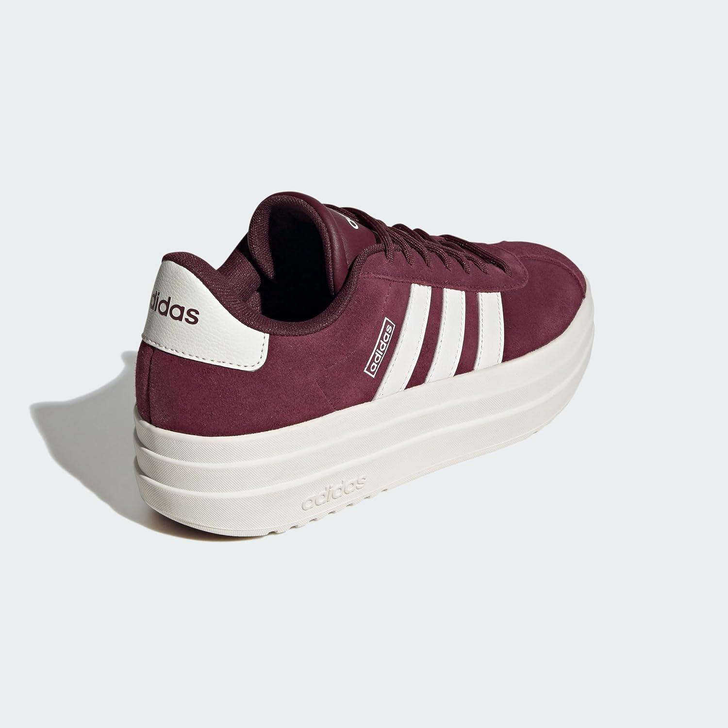 image:imageadidas Womens Vl Court Bold SneakerMaroonWhiteOffwhite