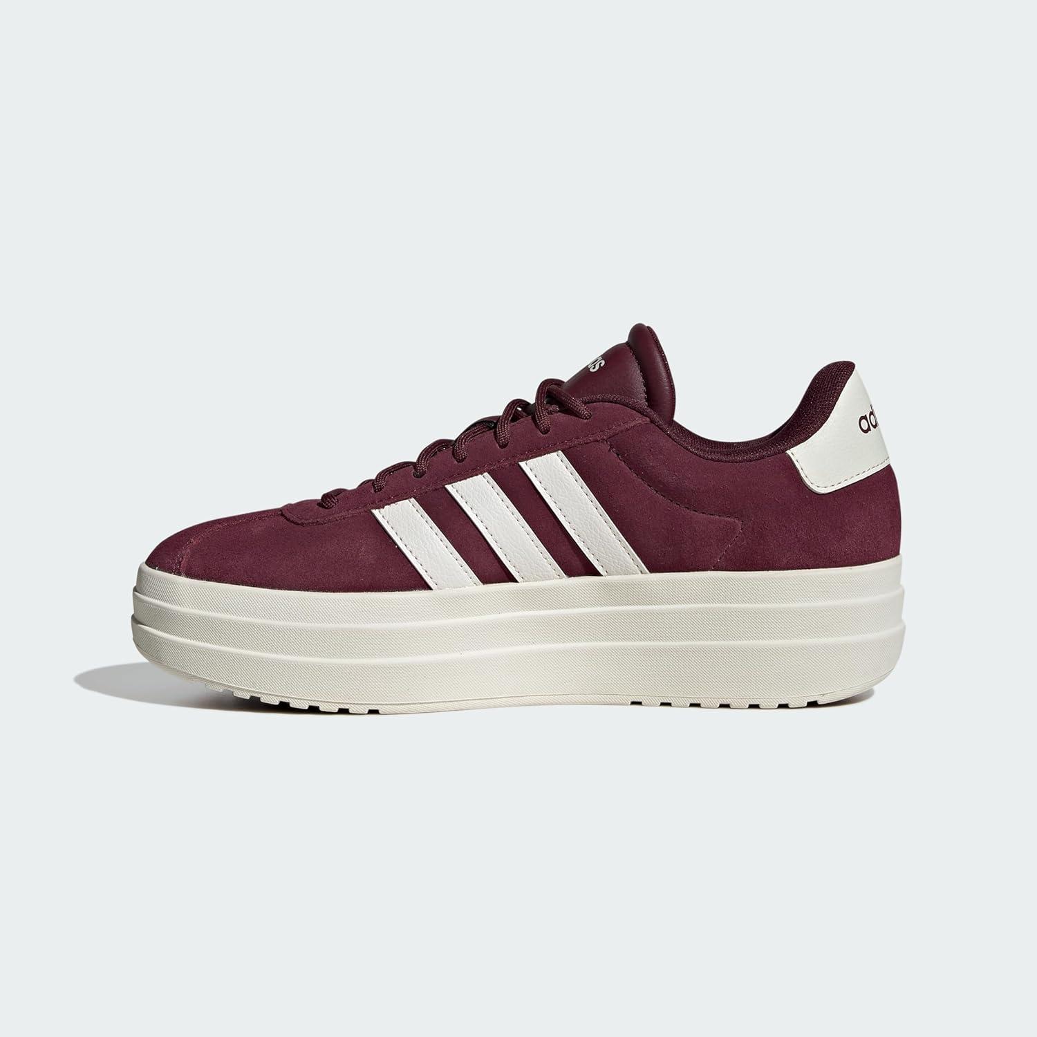 image:imageadidas Womens Vl Court Bold SneakerMaroonWhiteOffwhite