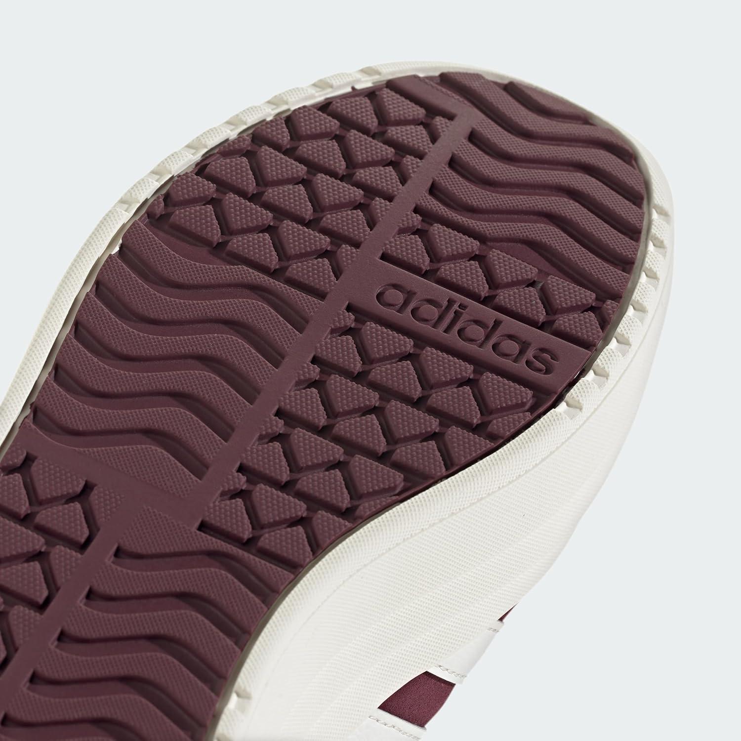 image:imageadidas Womens Vl Court Bold SneakerMaroonWhiteOffwhite