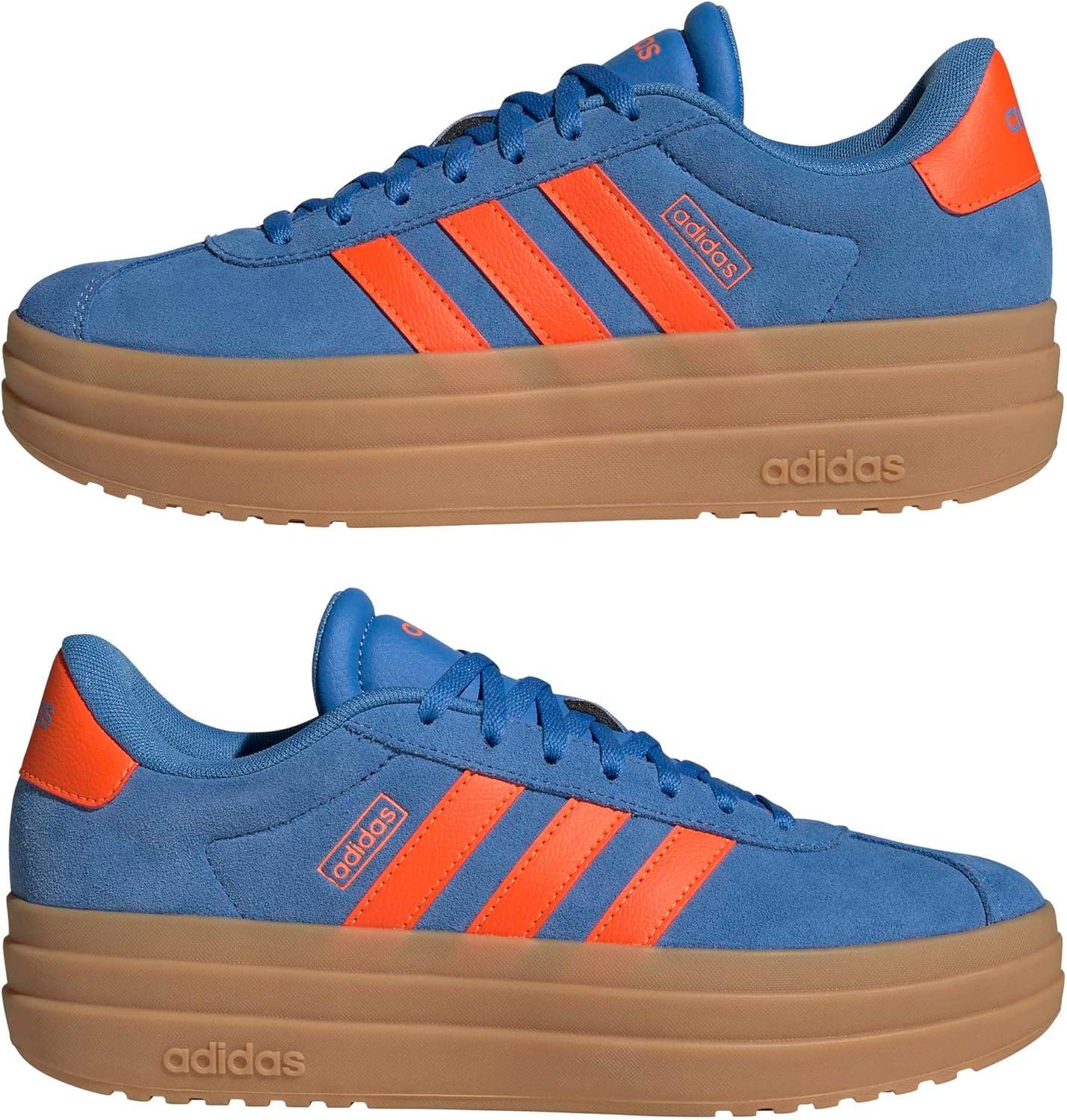 image:imageadidas Womens Vl Court Bold SneakerRay BlueImpact OrangeGum