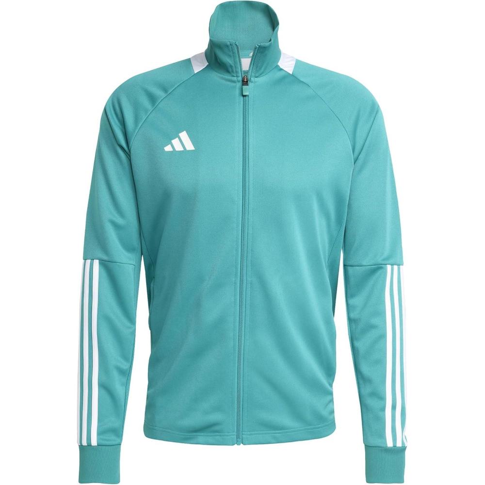 image:imageadidas Mens Sereno Cut 3Stripes Slim Track JacketPure TealWhite