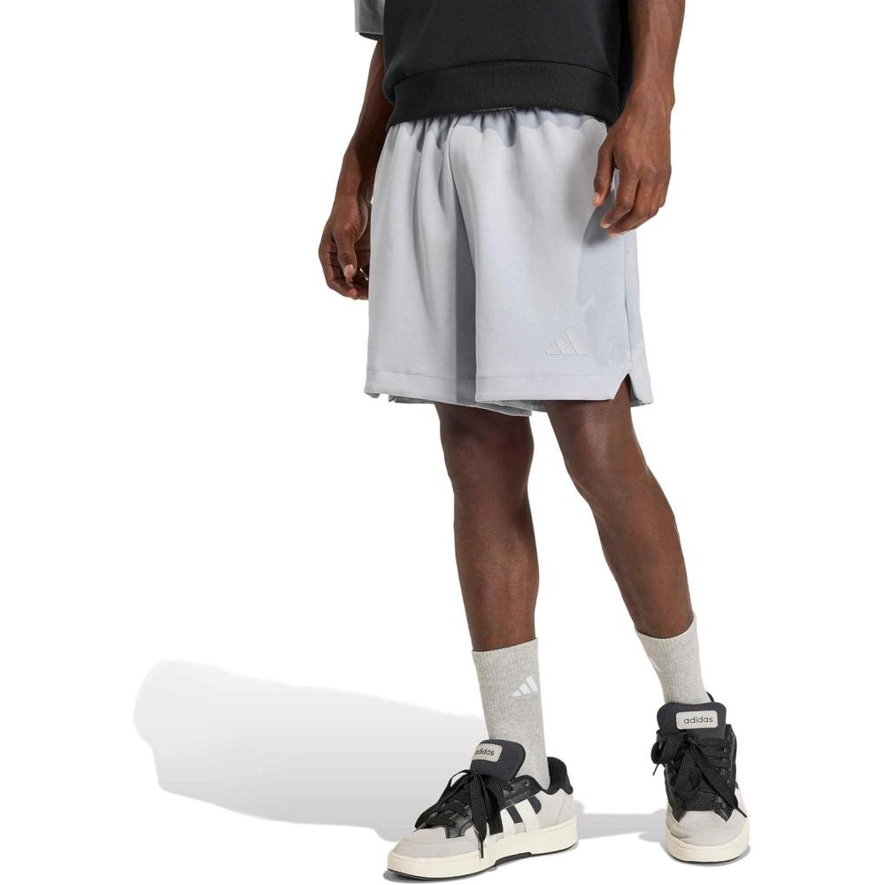 image:imageadidas Mens Soft Lux Loose ShortsHalo Silver