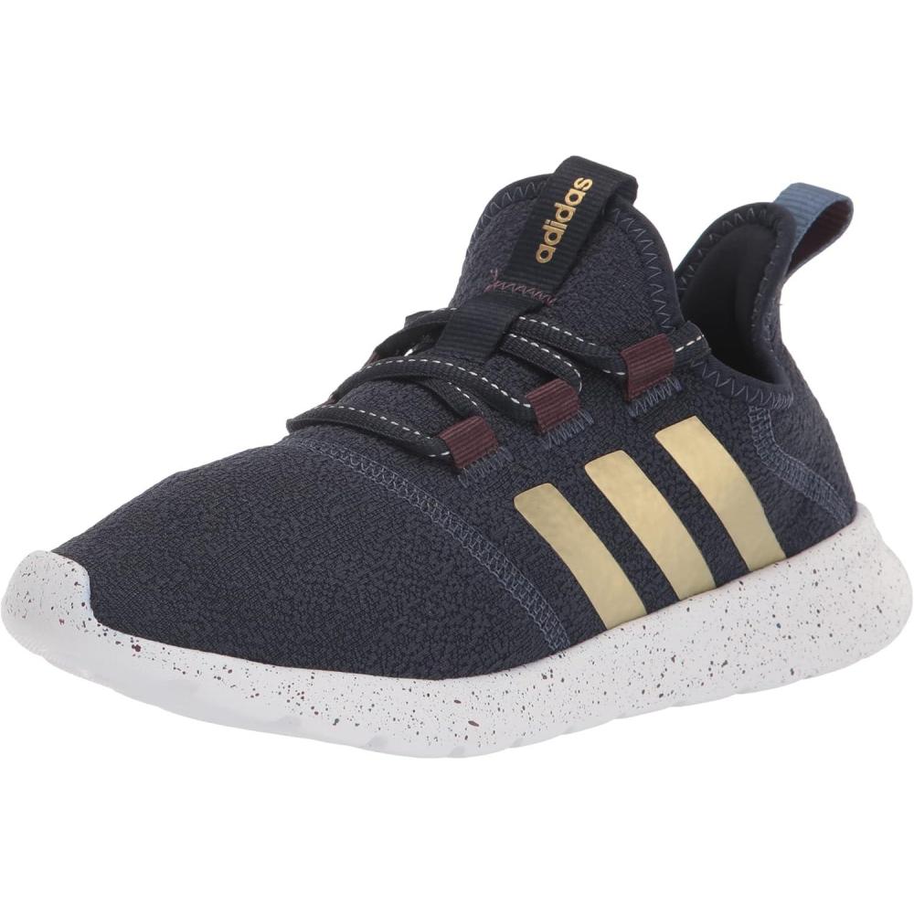 image:imageadidas Womens Cloudfoam Pure Running ShoeInkGold MetallicWonder Steel