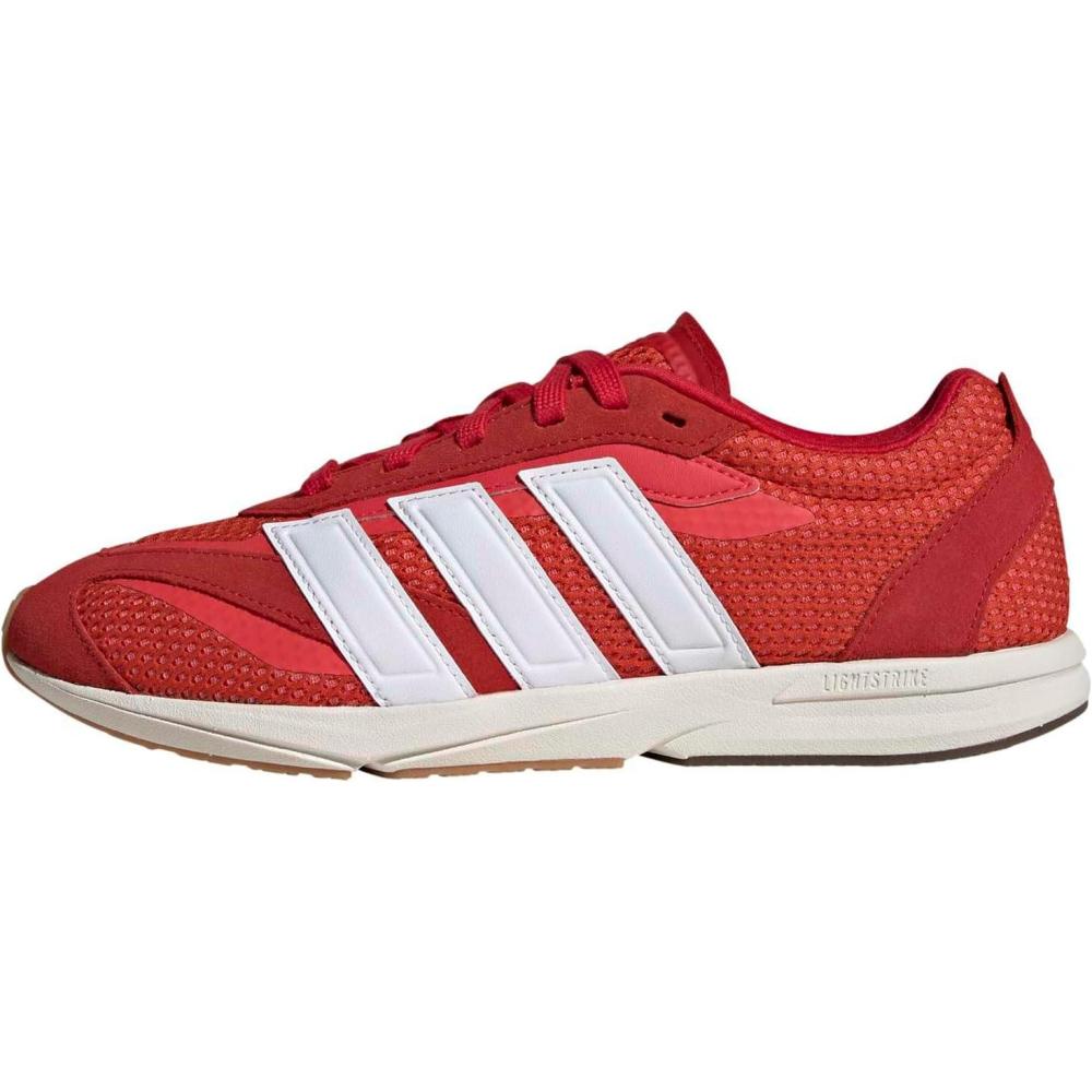 image:imageadidas Womens Lightblaze Lp Lace Up Sneakers Shoes Casual  GreyBetter ScarletWhiteSemi Lucid Red