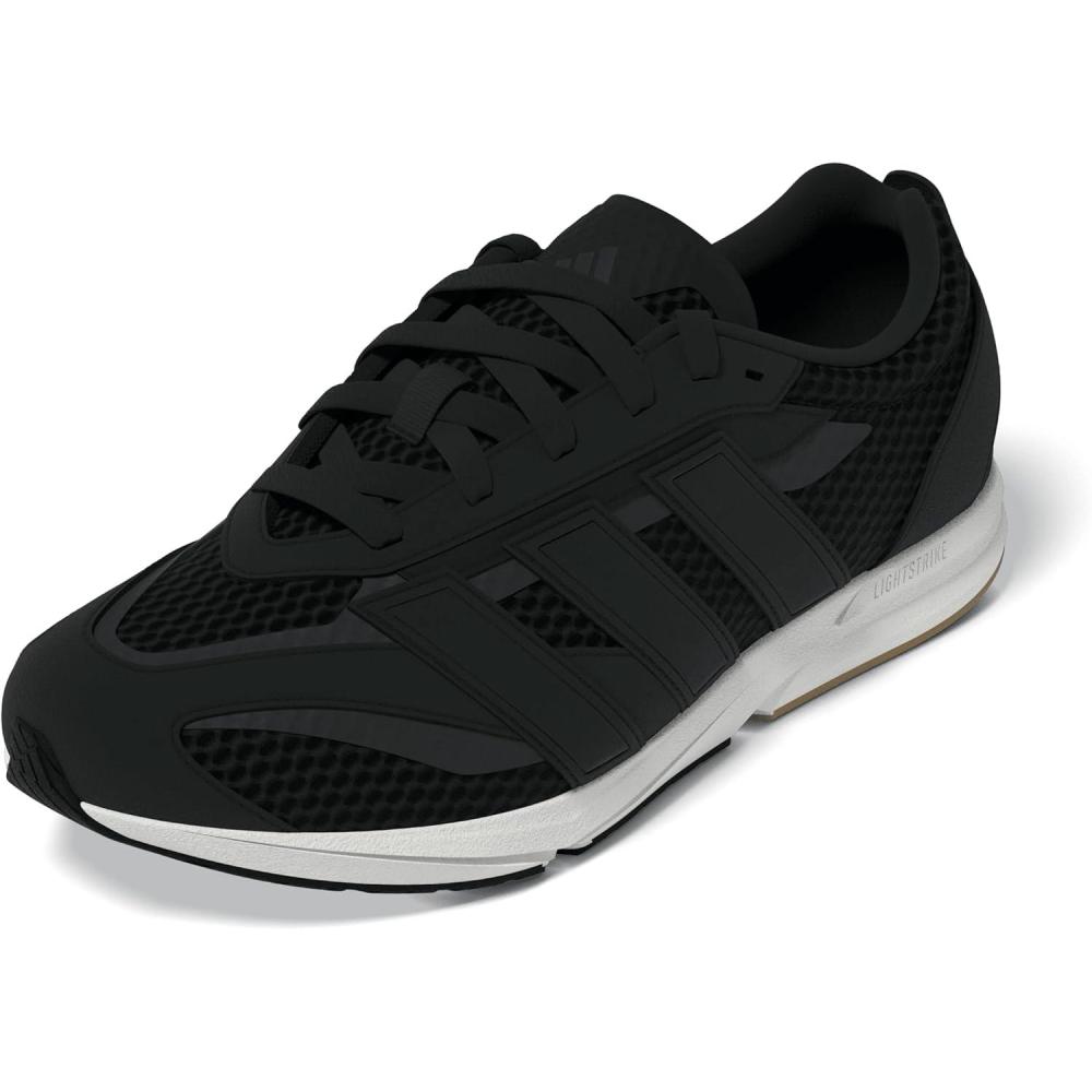image:imageadidas Womens Lightblaze Lp Lace Up Sneakers Shoes Casual GreyBlackBlackCarbon